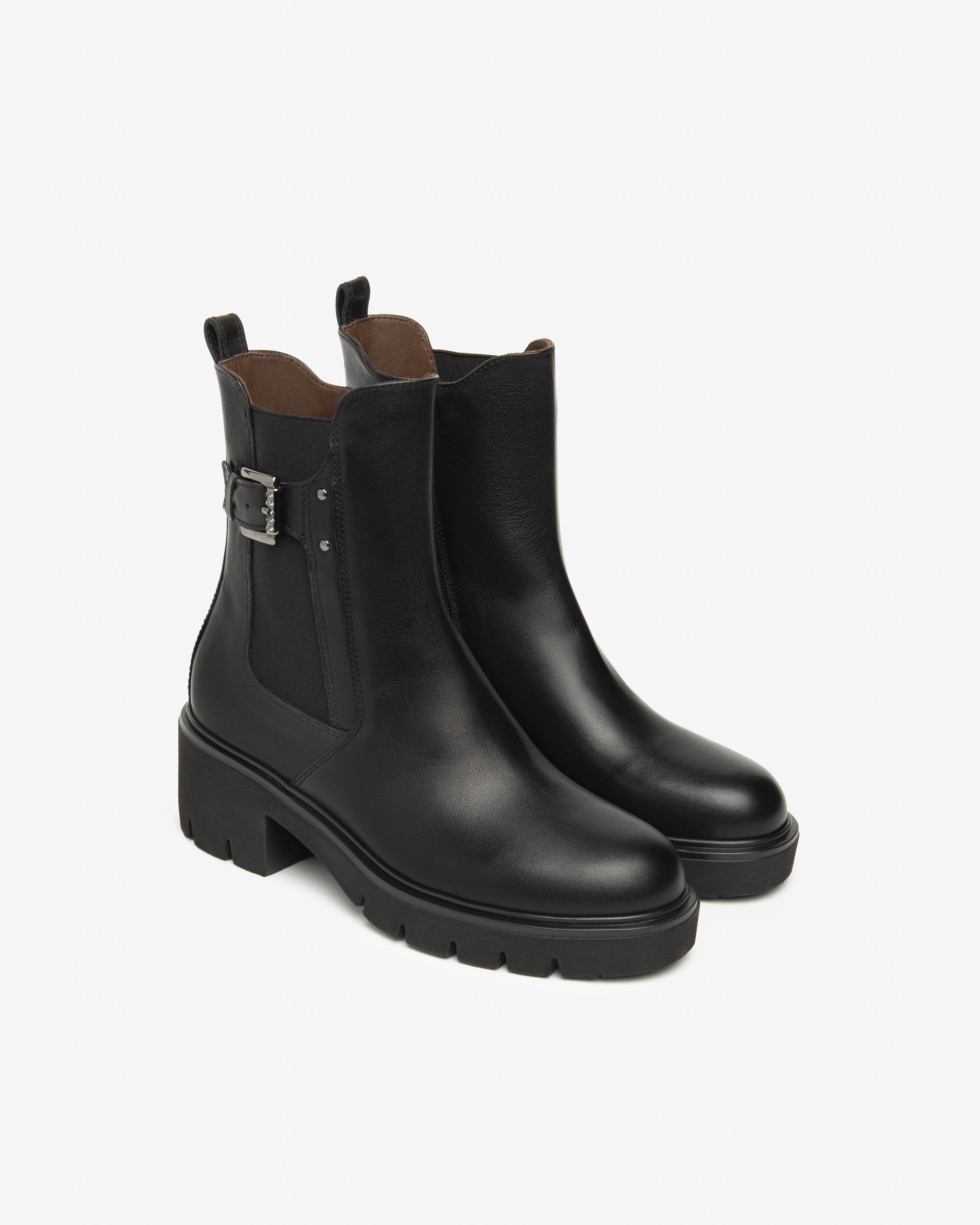 NeroGiardini Chelsea bottines femme cuir hiver