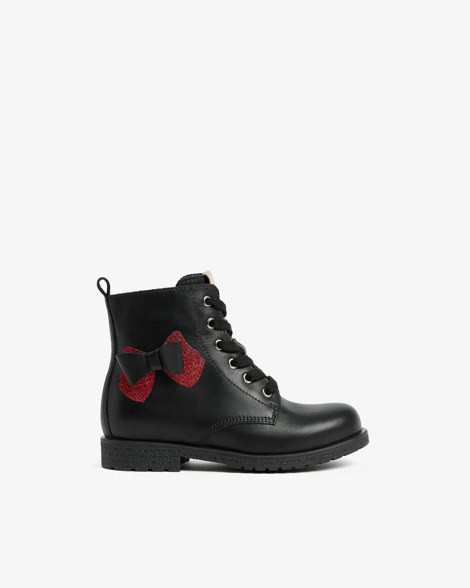 NeroGiardini Bottines Junior Fille Cuir Bottines Hiver 25-30