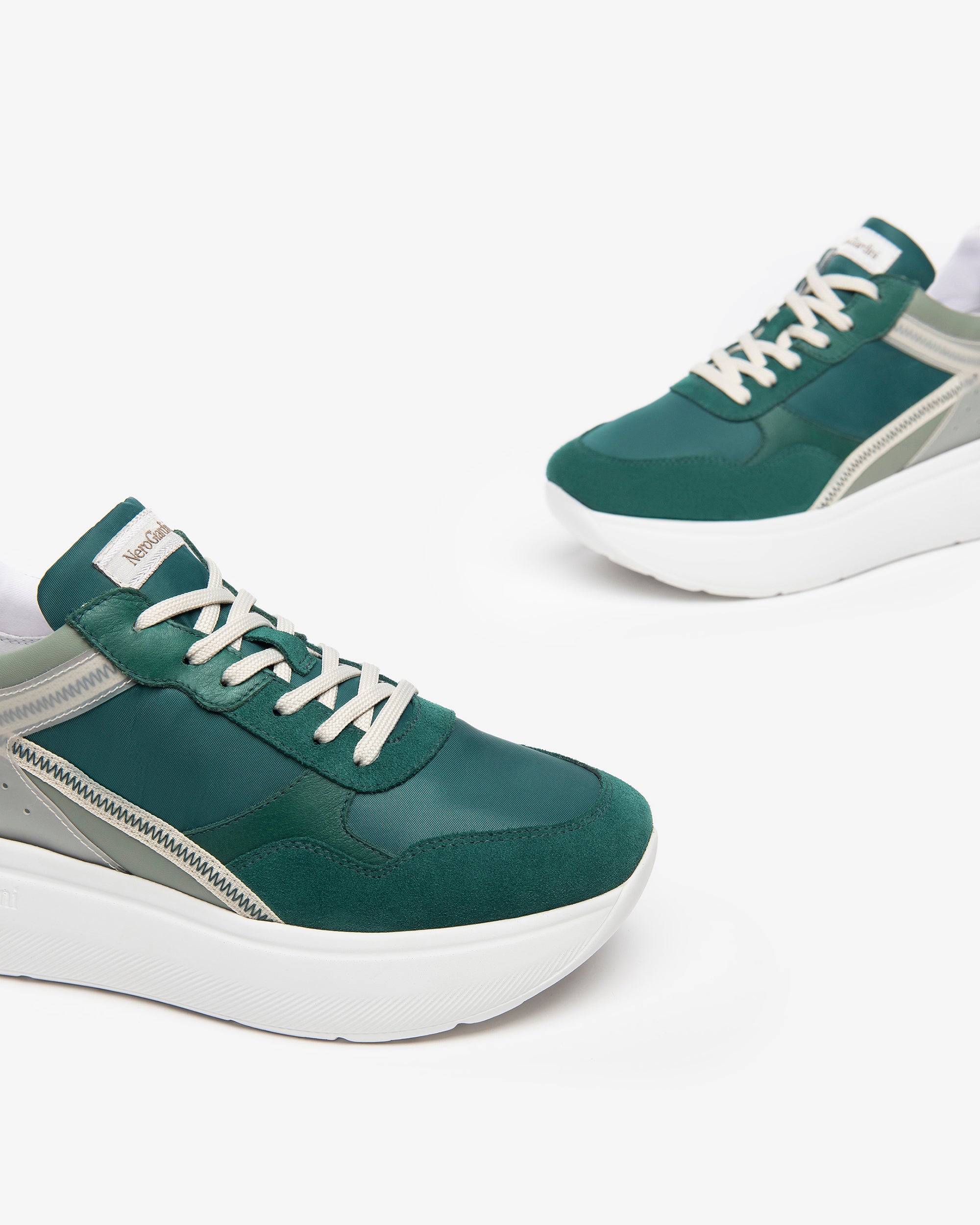 NeroGiardini Sneakers Femme Daim Cuir Toile Confort