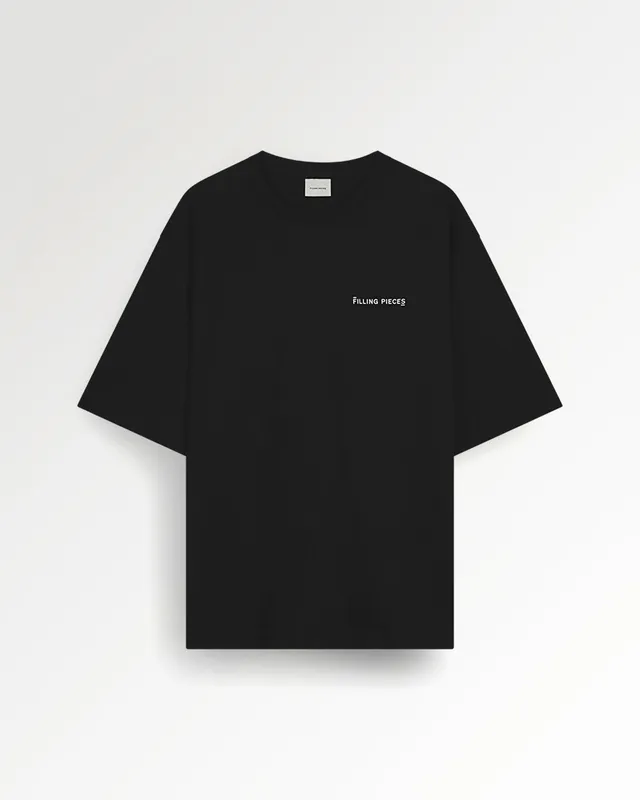 Filling Pieces Boxy t-shirt noir coton bio ample