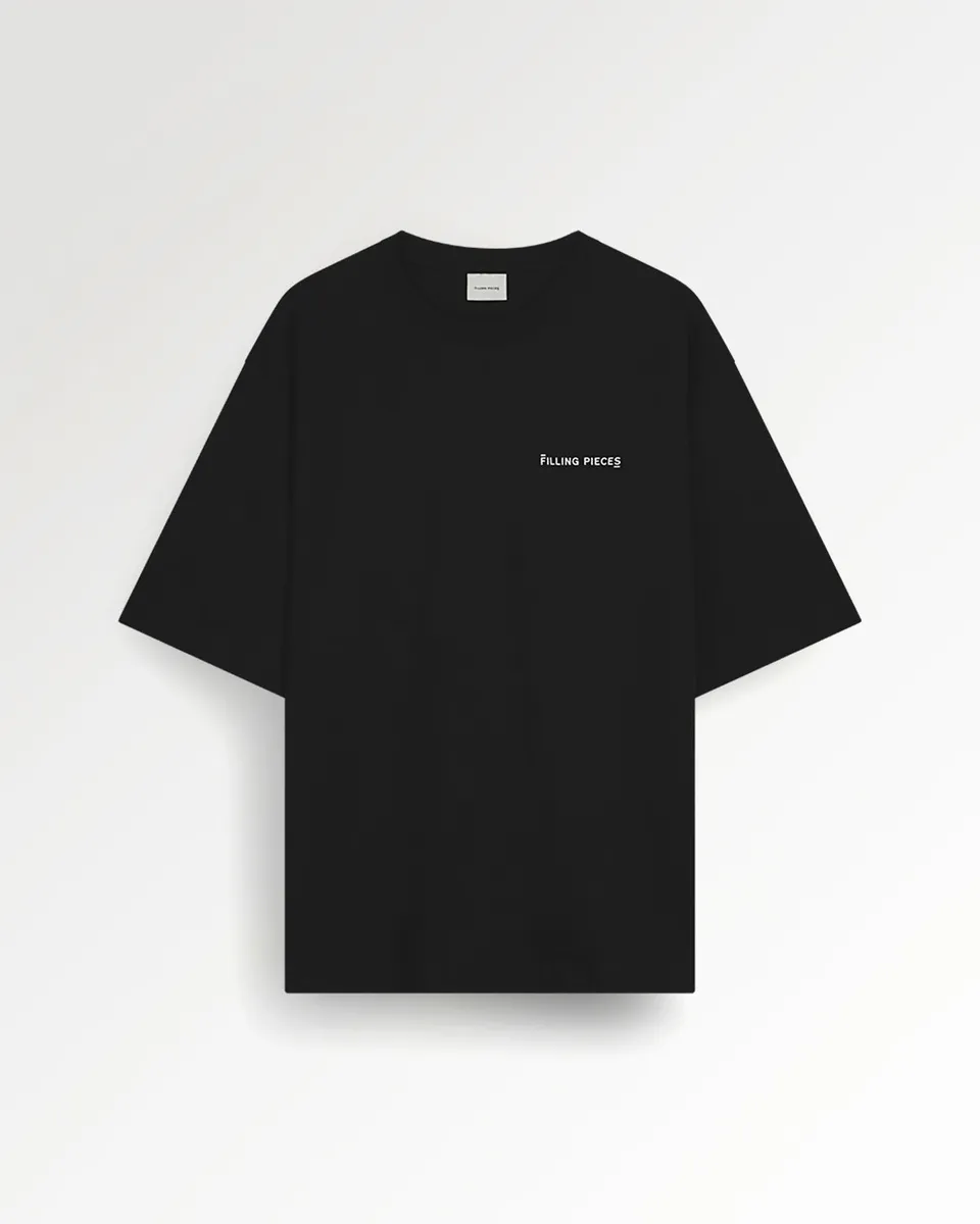 Filling Pieces Boxy t-shirt noir coton bio ample