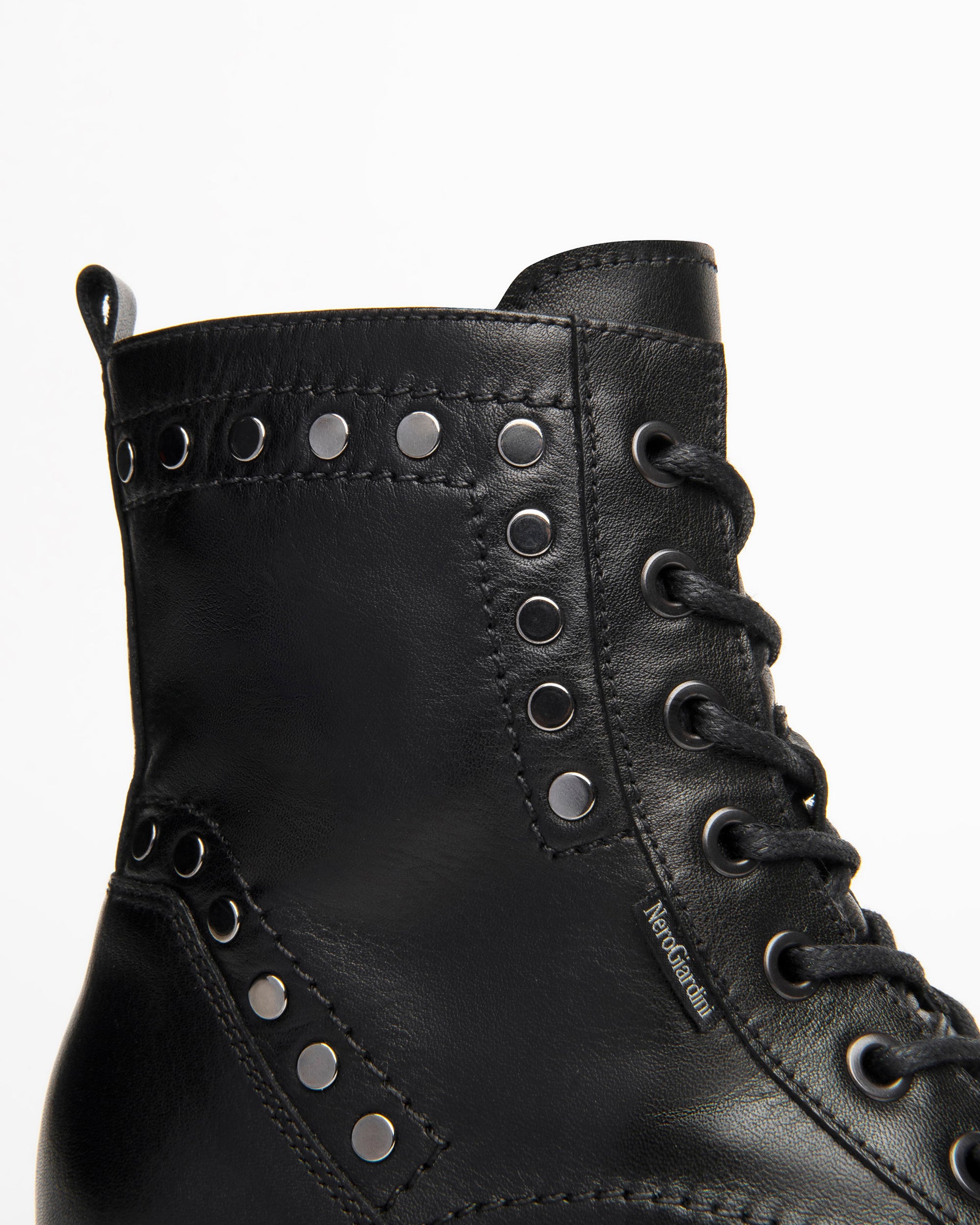 NeroGiardini Bottines Femme Cuir Lacets 4 cm