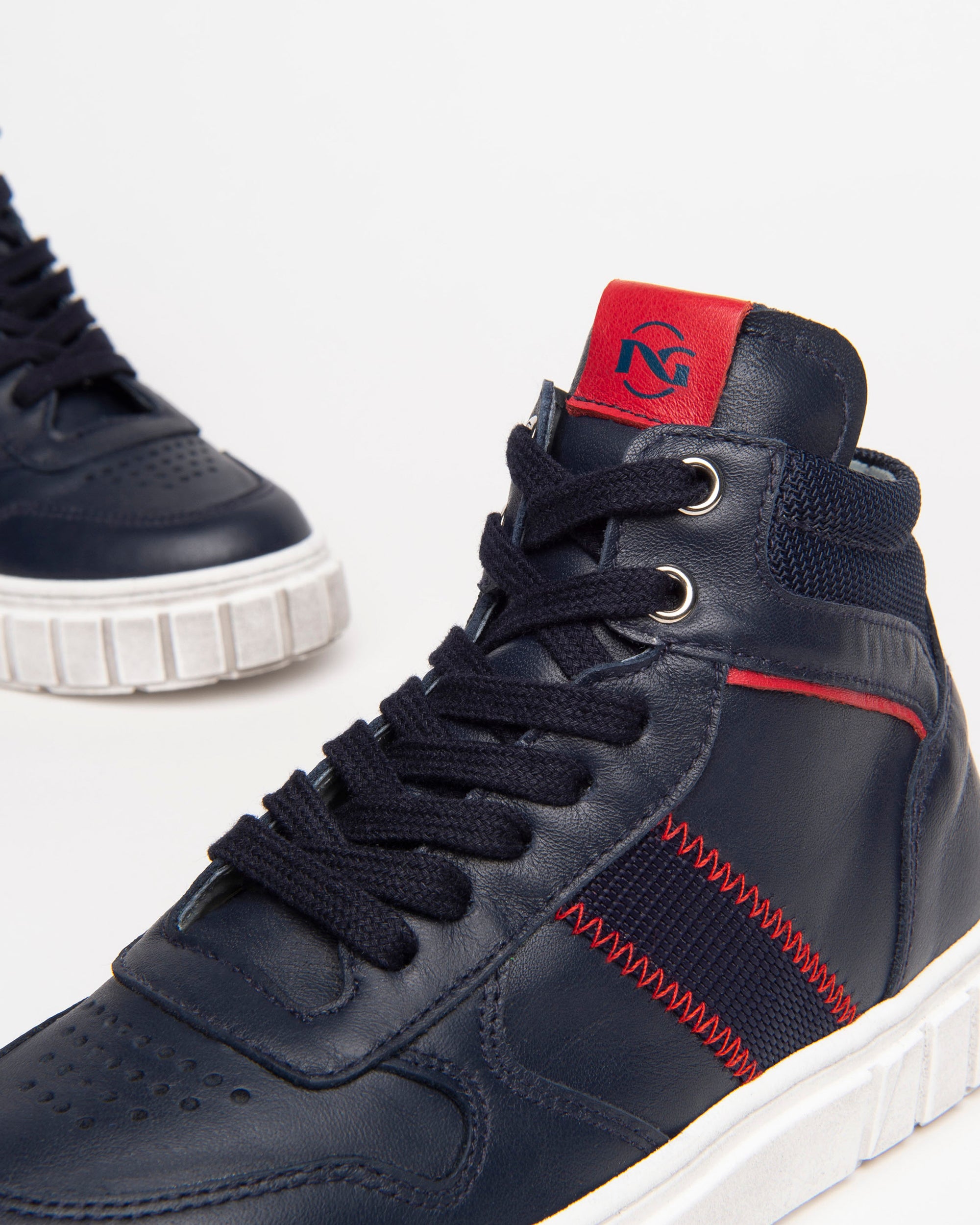 Nerogiardini Sneakers sneakers cuir garçon montante zip