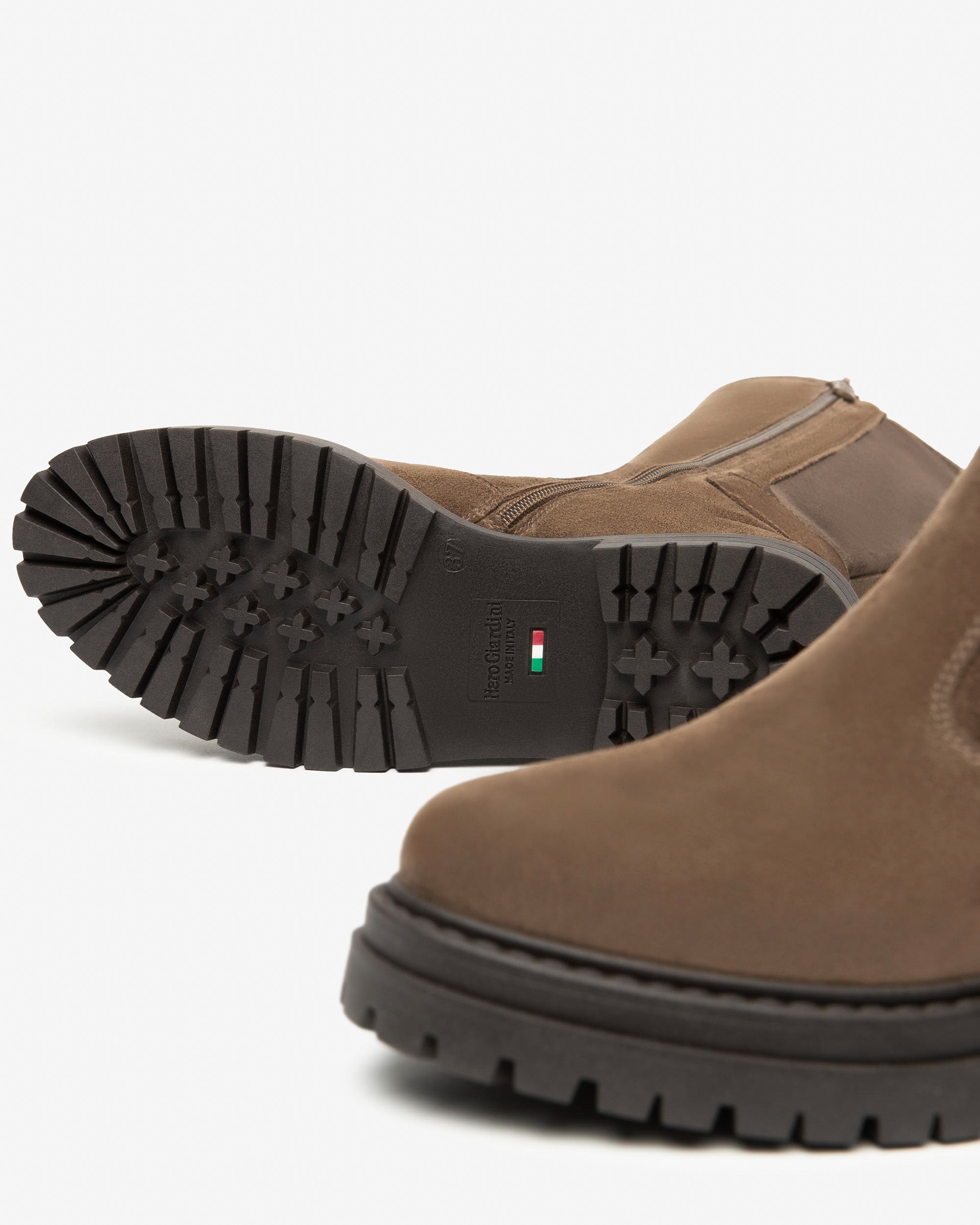 NeroGiardini Bottes Femme Cuir Velours Confort Hiver