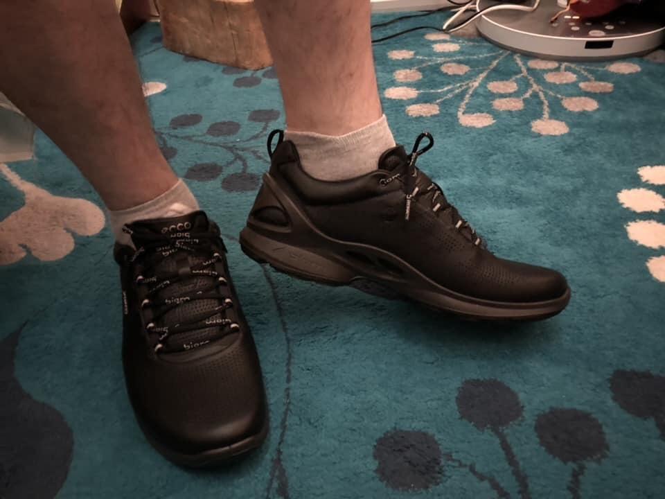 ECCO Biom Fjuel Chaussures Homme Cuir 43 EU Noir