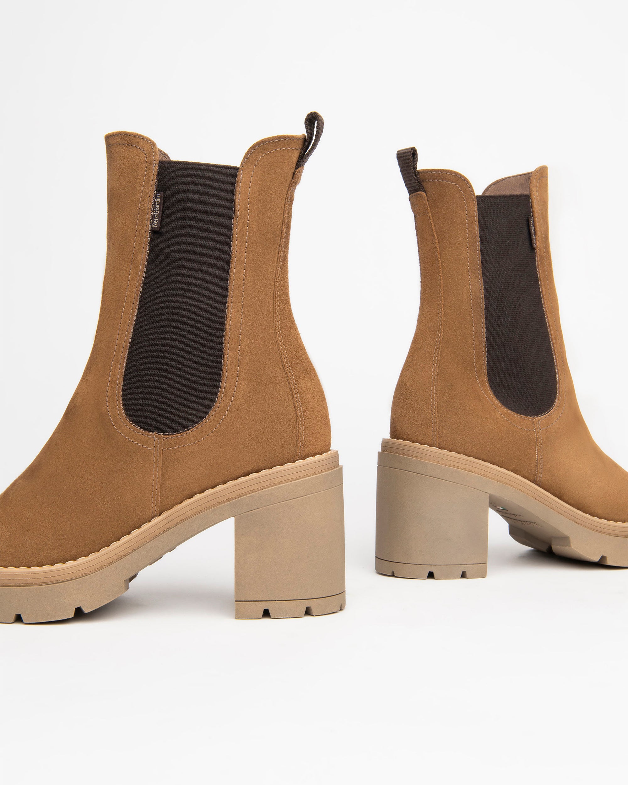 NeroGiardini Bottines Chelsea Cuir Femme Automne Hiver