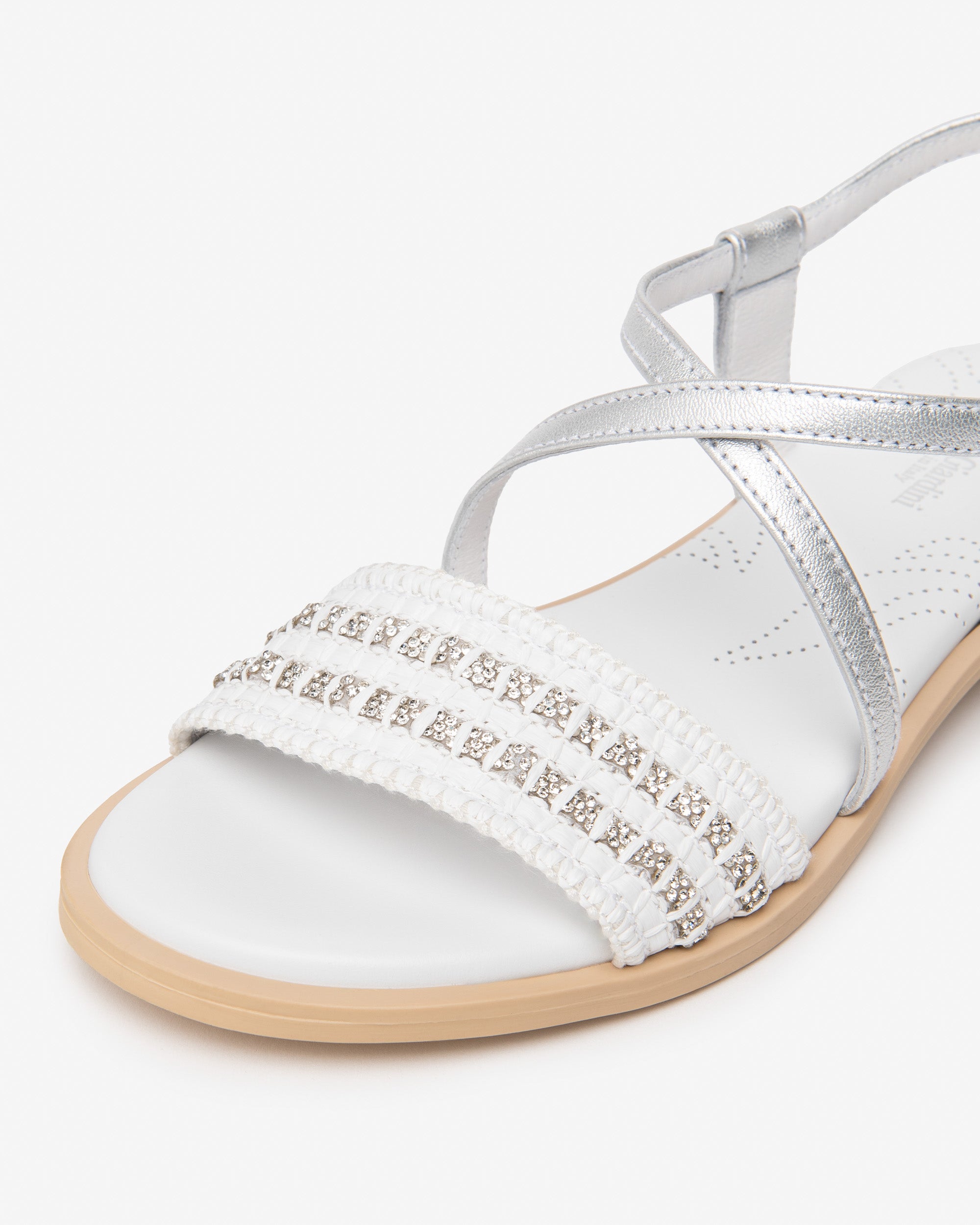 NeroGiardini Sandales Cuir Tissu Femme Été Confort