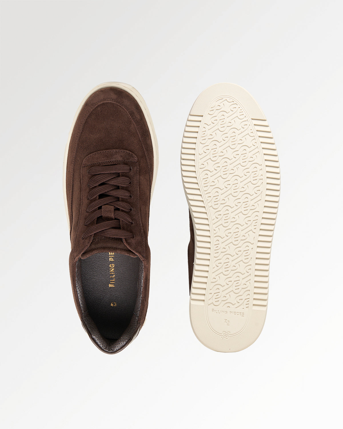 Filling Pieces Mondo Suede Chocolate sneakers marron daim