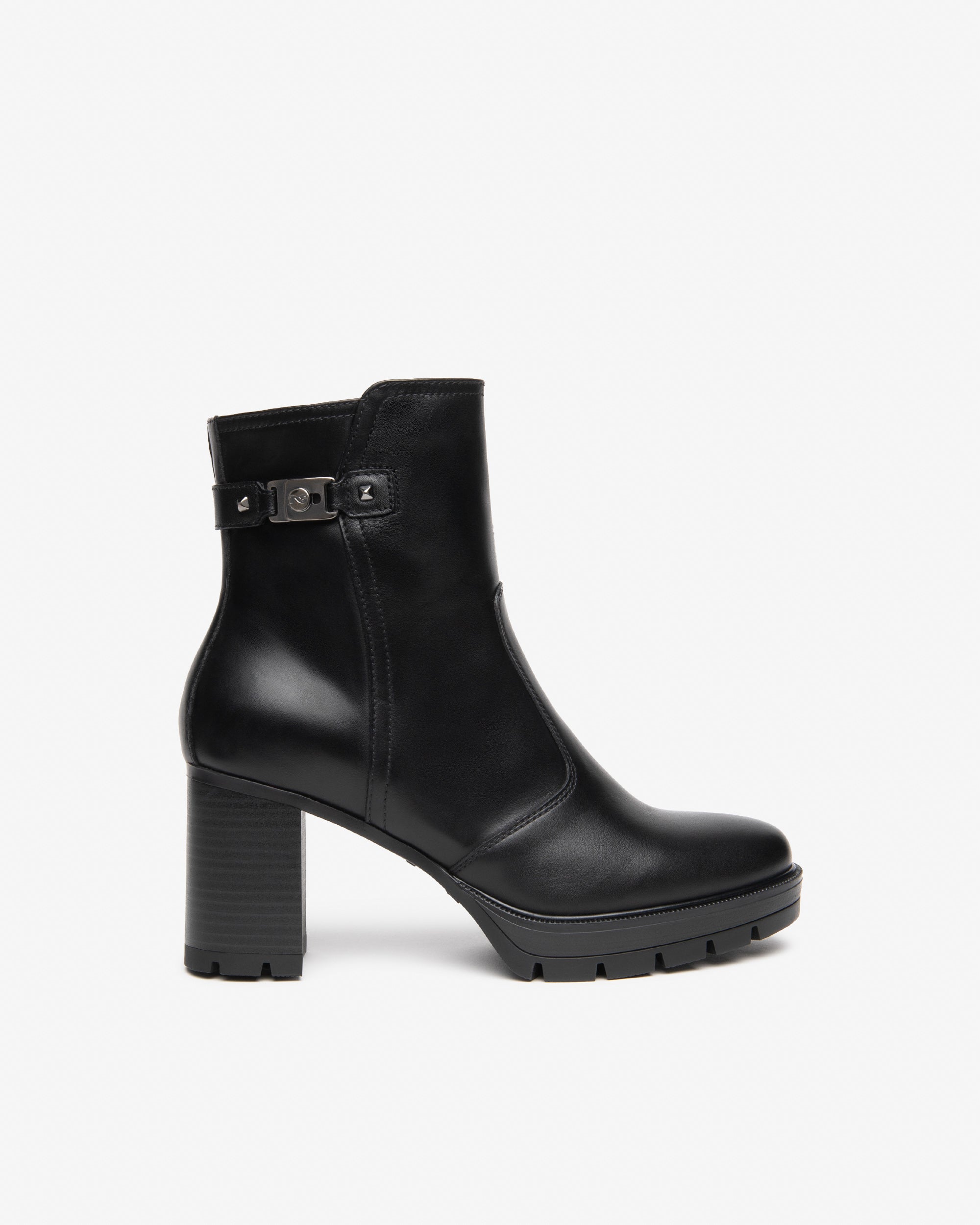 NeroGiardini Bottines Femme Cuir Plateforme 80 mm