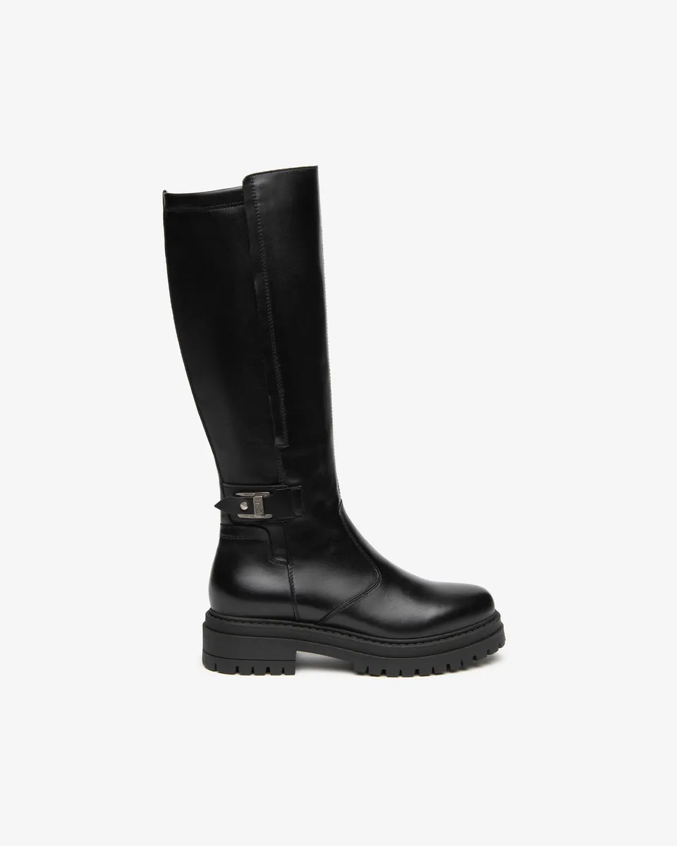 NeroGiardini Bottes Femme Cuir Talon 4 cm