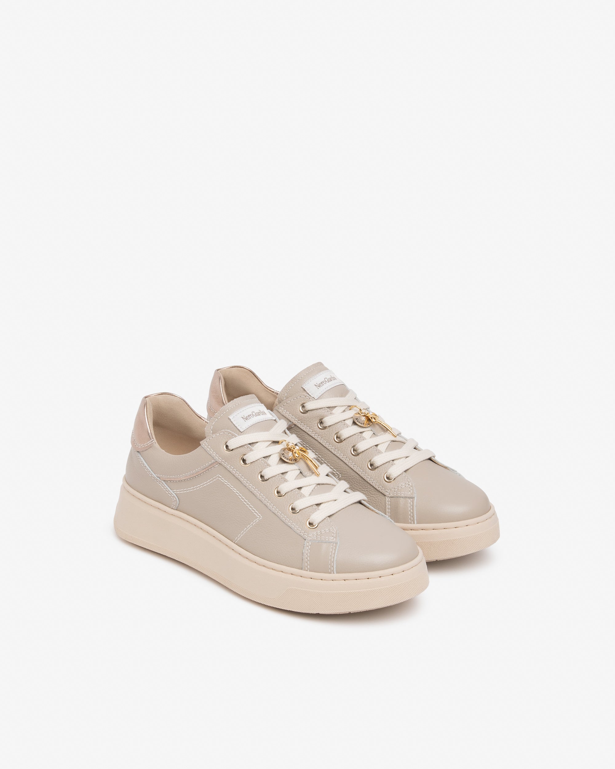 NeroGiardini Sneakers Femme Cuir Plateforme 40 mm