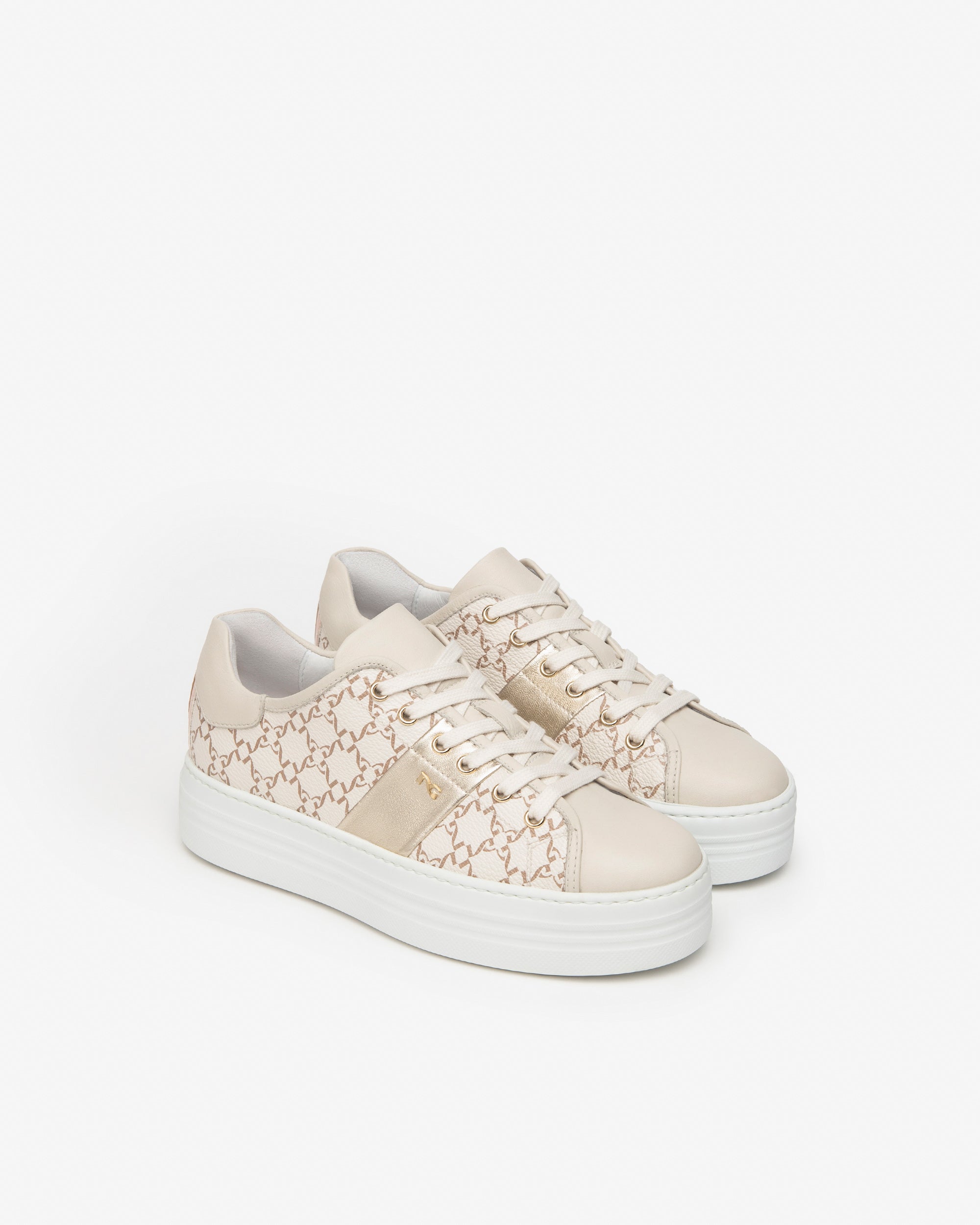 Nerogiardini Sneakers Femme Cuir Tissu Technique Baskets Été