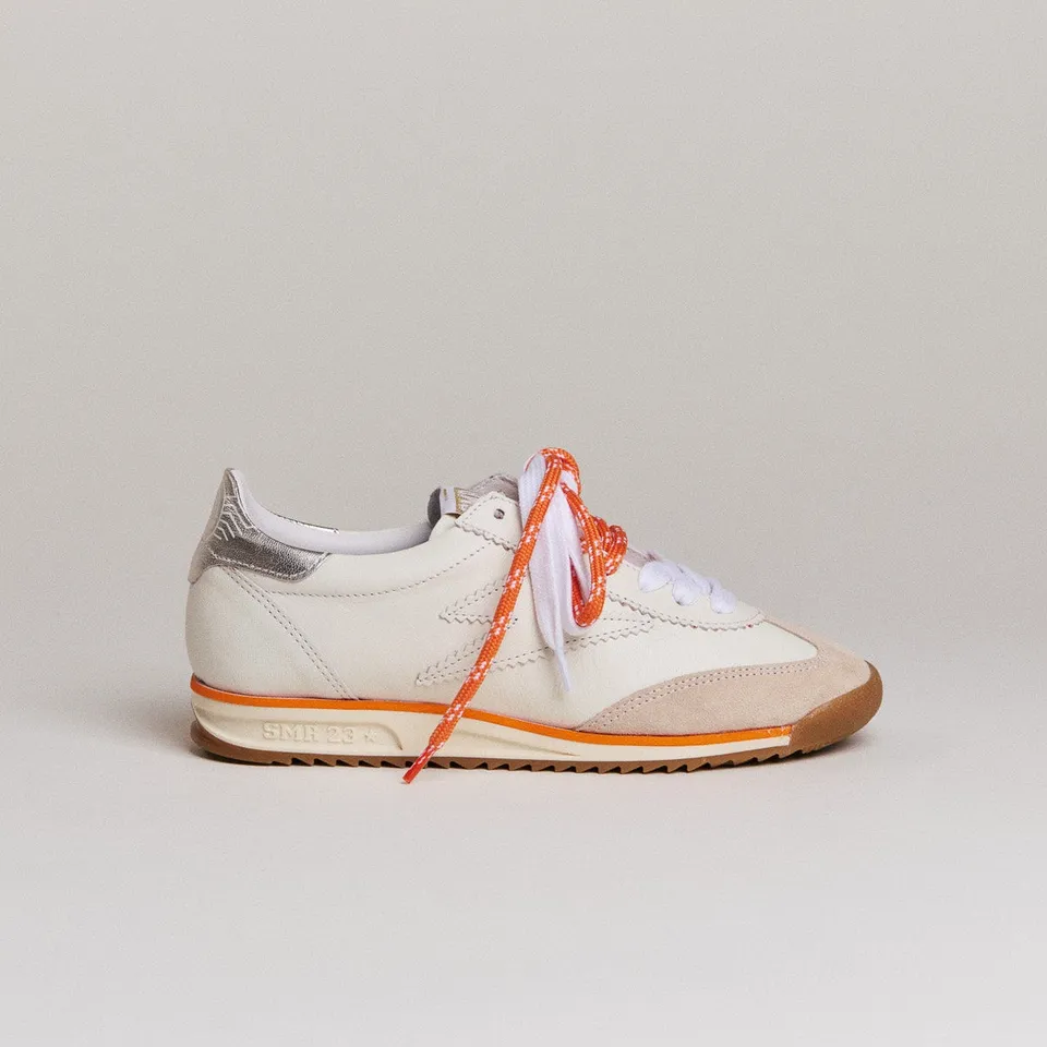 SMR Semerdjian Joyce D187 basket running blanc orange