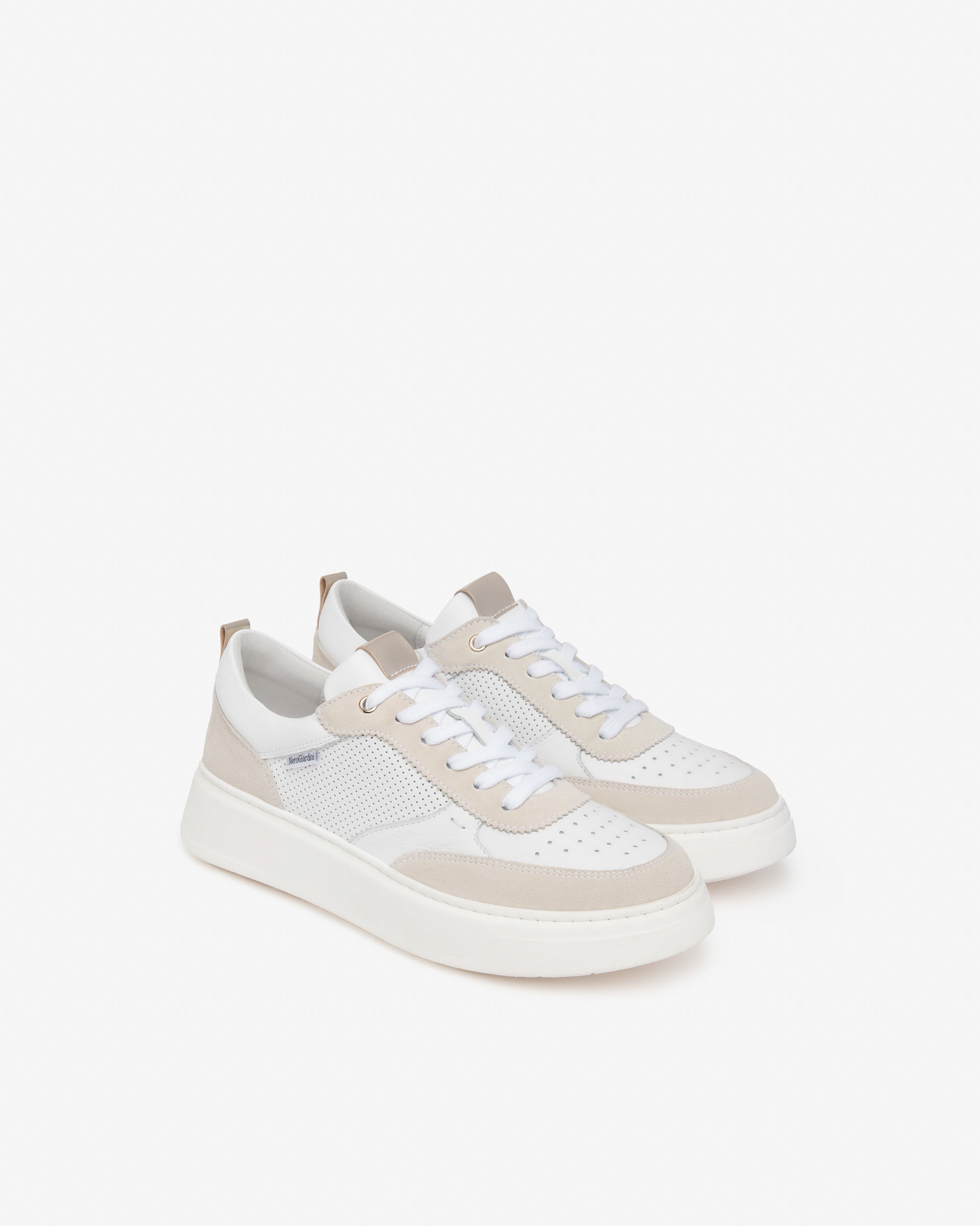 Nerogiardini Sneakers Femme Cuir Velours Technique Memory