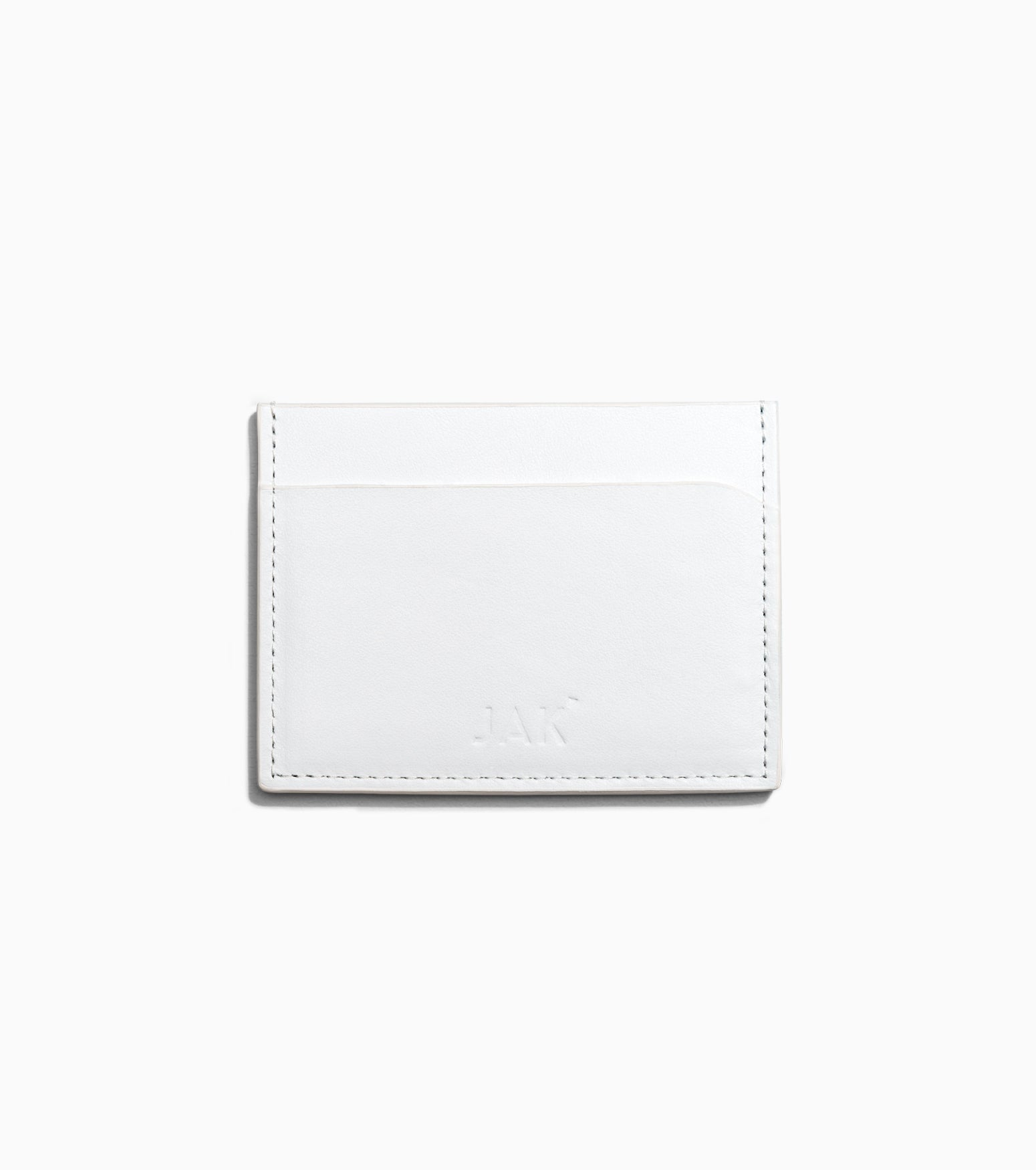 JAK CH01 White porte-cartes cuir blanc