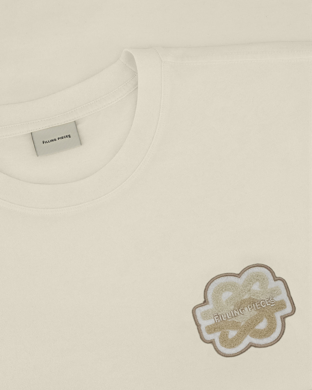 Filling Pieces Gowtu Tonal t-shirt Antique White coton