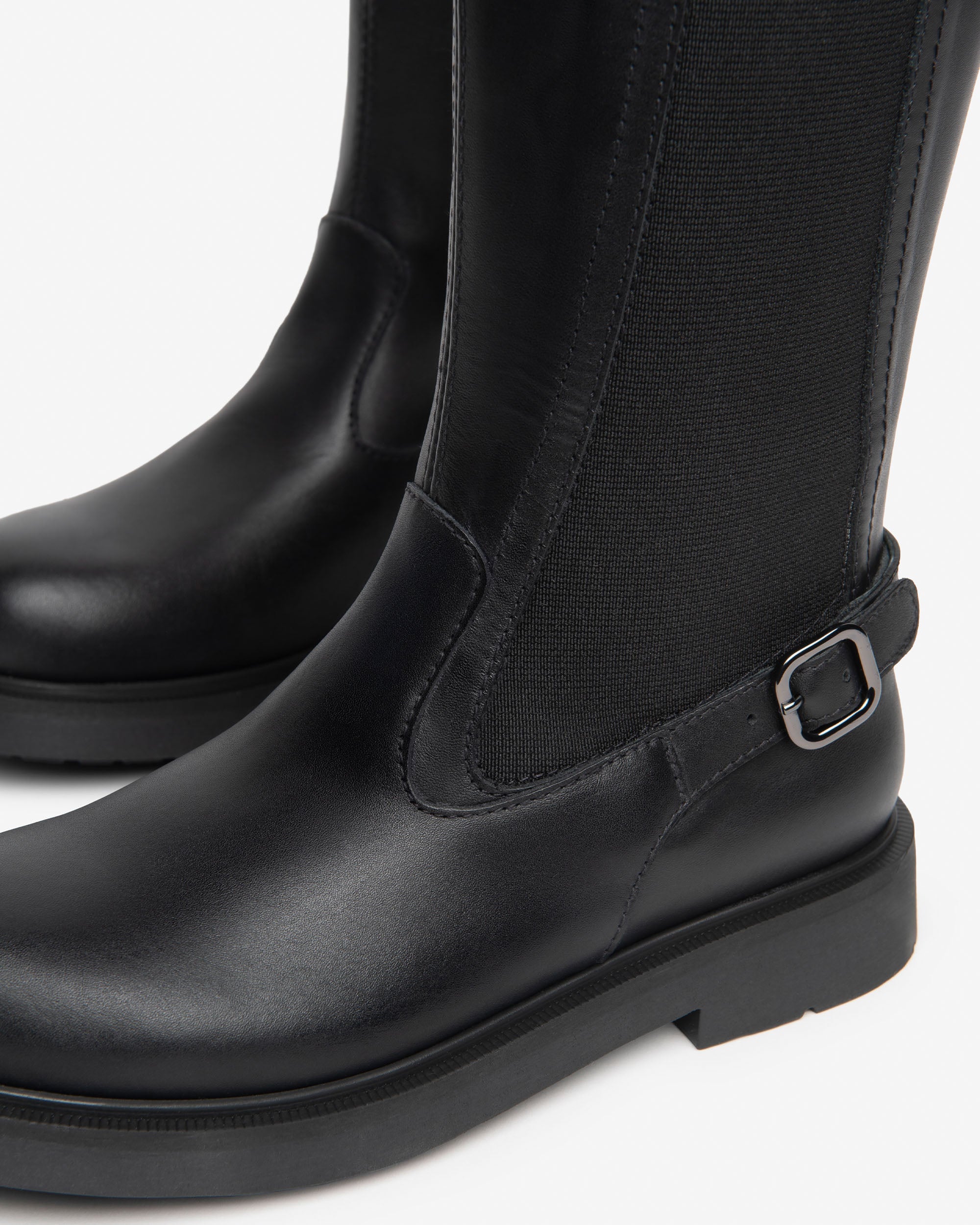 Nerogiardini Bottes Fille Cuir Tissu Hautes Zip