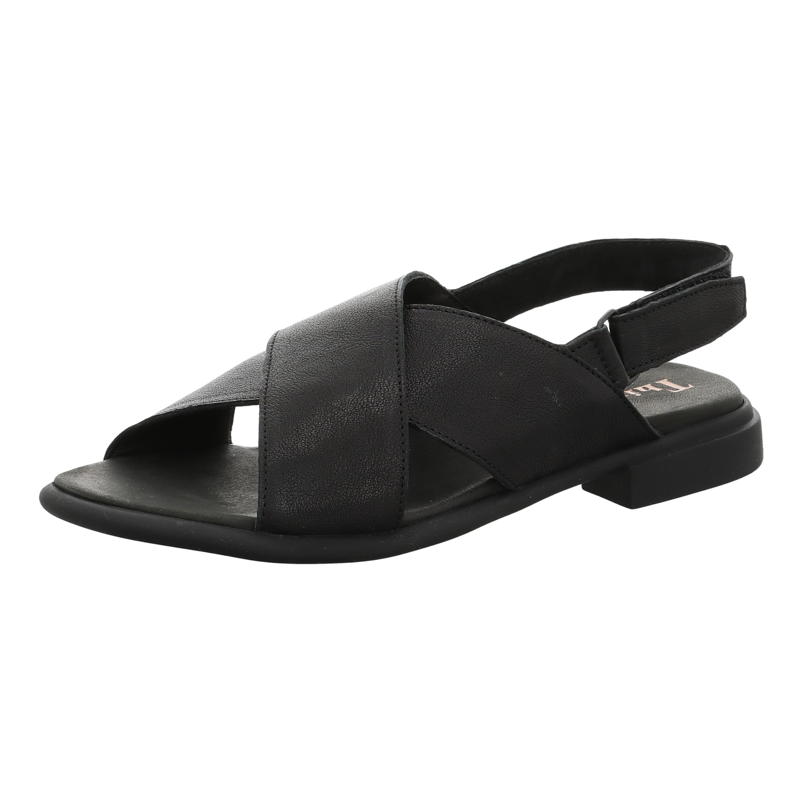 Think Kamaa sandale femme noir cuir