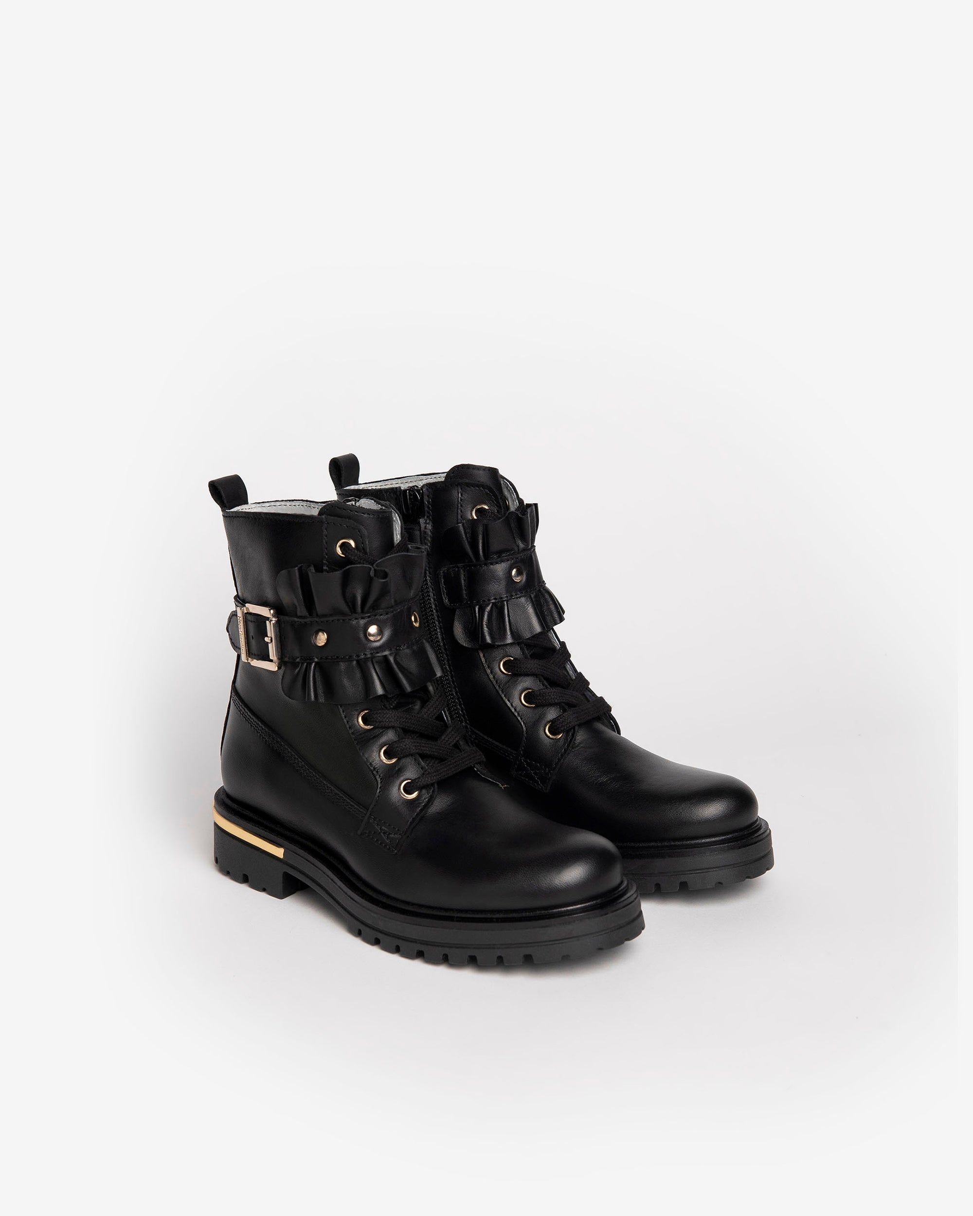 NeroGiardini Bottines Fille Cuir Zip Semelle Légère