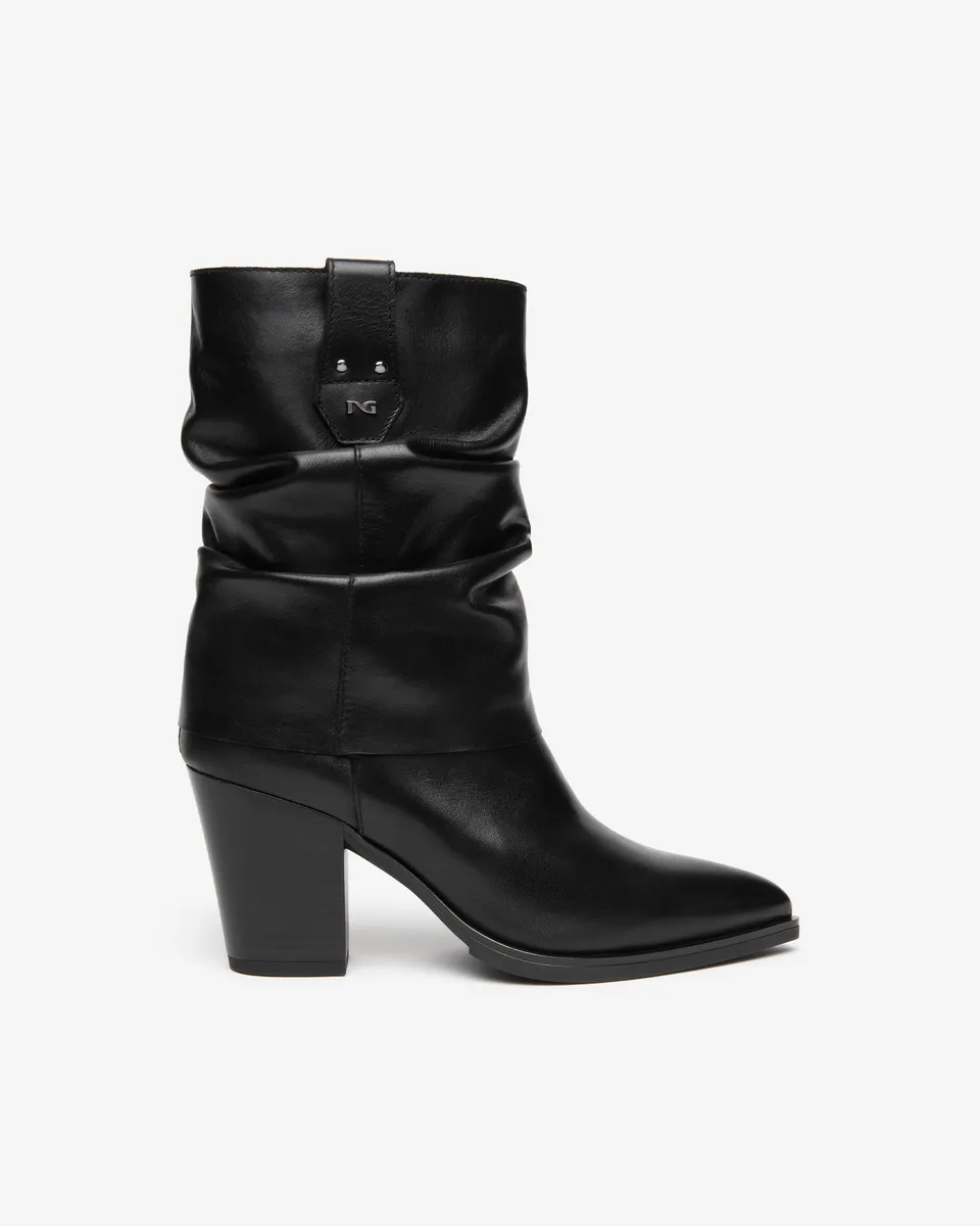 NeroGiardini Bottes bottes femme cuir talon 80 mm