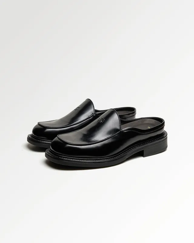 Filling Pieces Square Mule Polido mule noire cuir