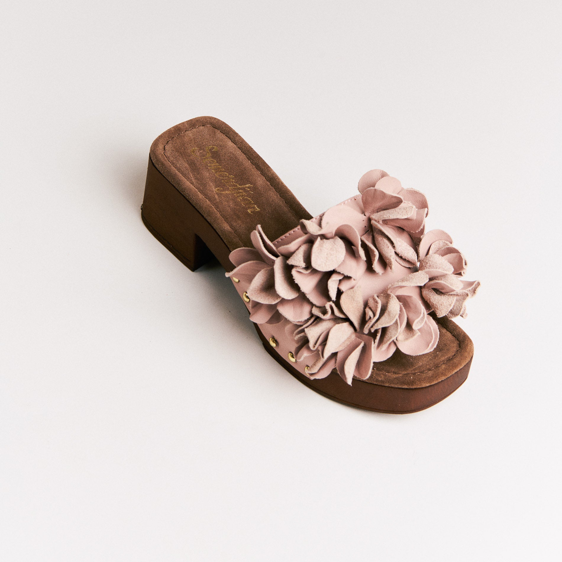 Semerdjian Z30 Oslo 6746 mule cuir rose talon