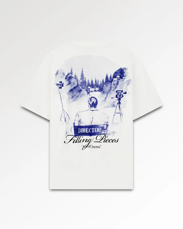 Filling Pieces Director T-Shirt Blanc Coton Bio