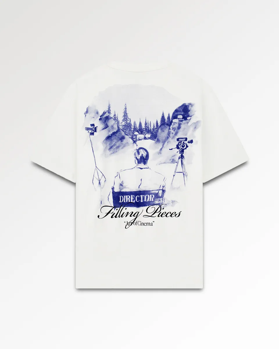 Filling Pieces Director T-Shirt Blanc Coton Bio