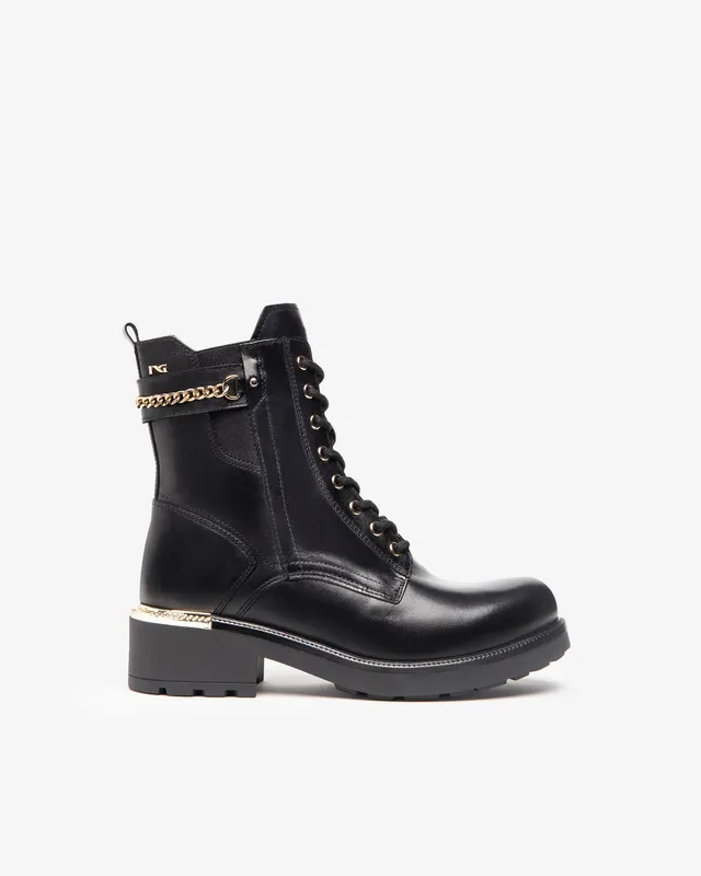 NeroGiardini Bottines Femme en Cuir Boots cuir 38 Italie