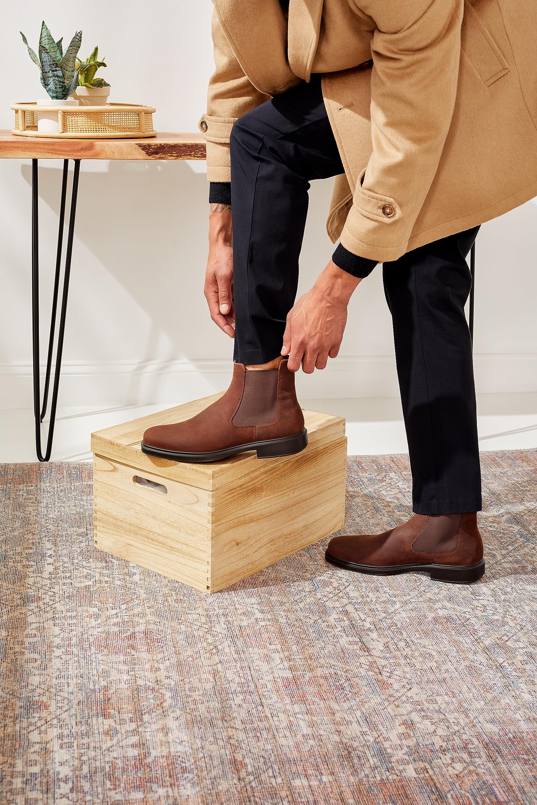 ECCO Helsinki 2 Boots Homme 43 EU Cuir Souple