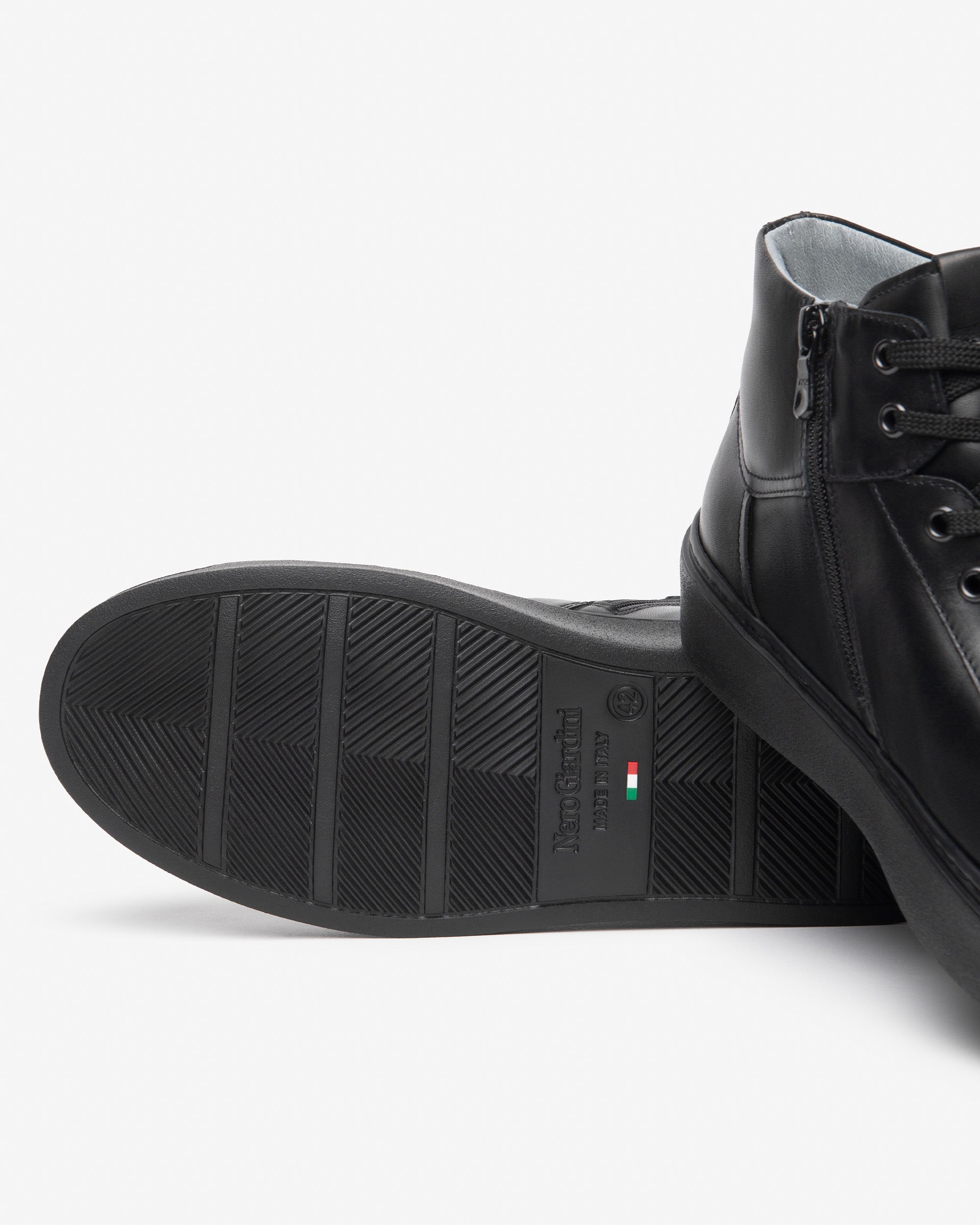 NeroGiardini Sneakers Montantes Homme Cuir Zip 39-46