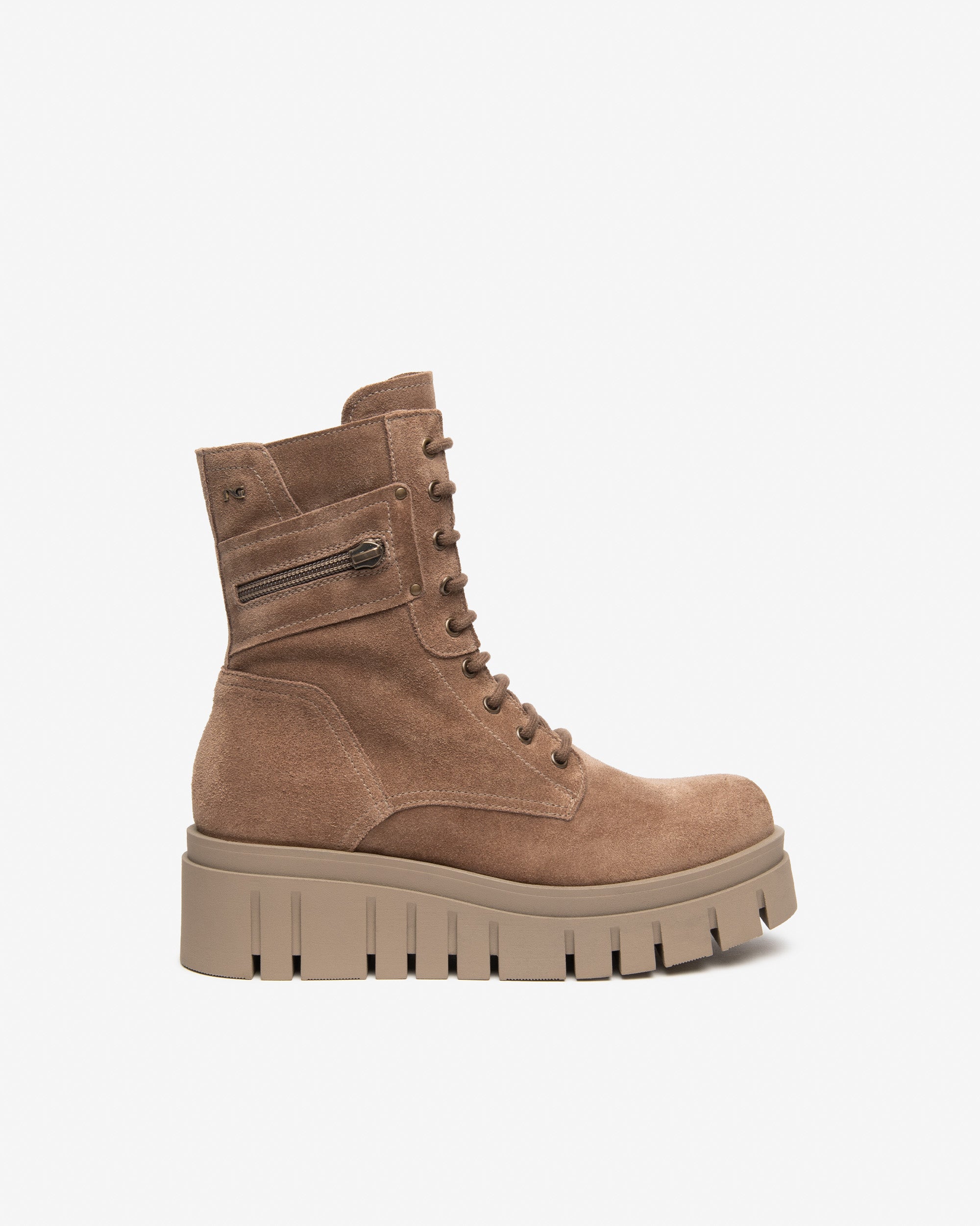 NeroGiardini Bottines Motardes Femme Cuir Velours 55 mm