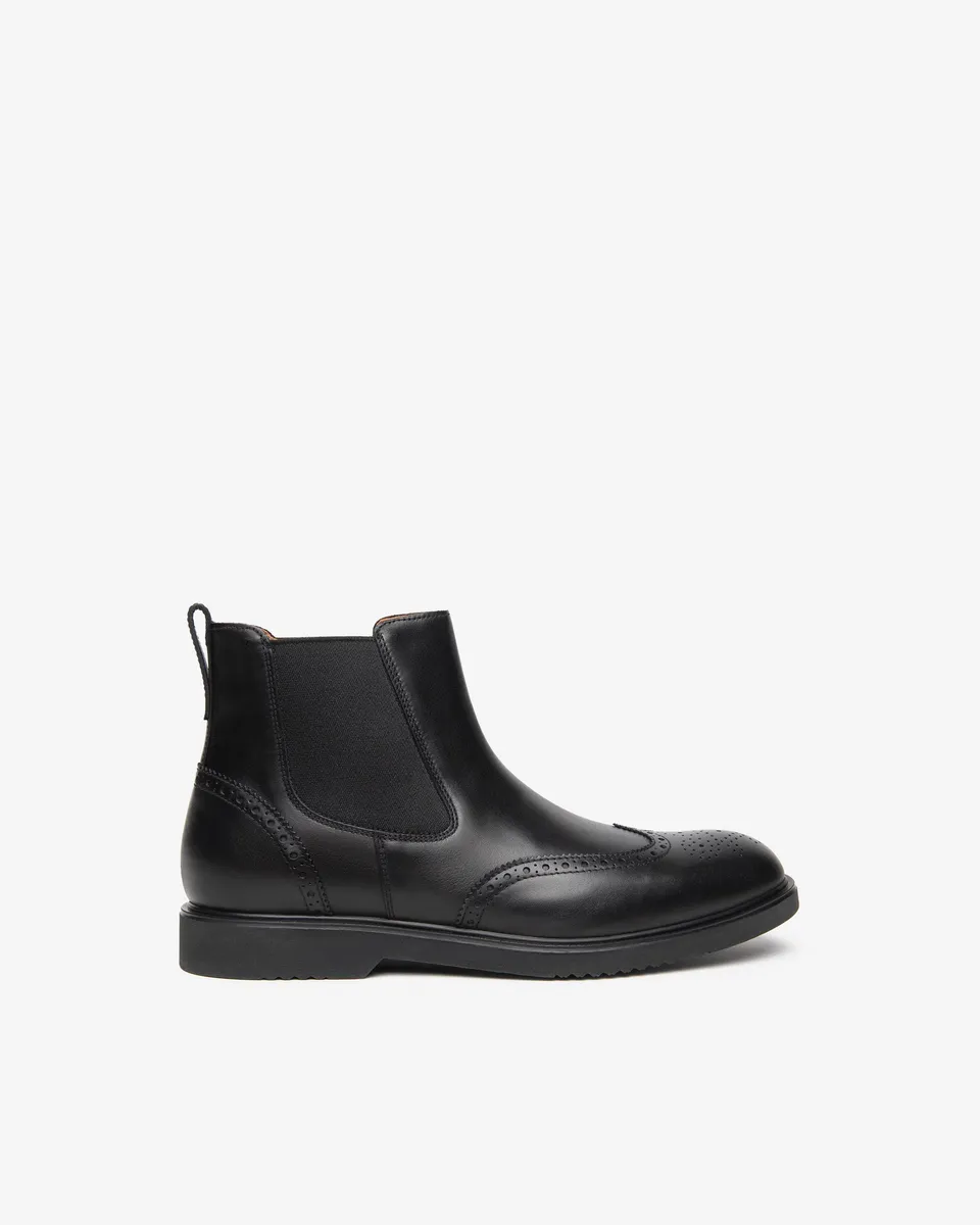 Nerogiardini Bottines Chelsea boots homme cuir brogue