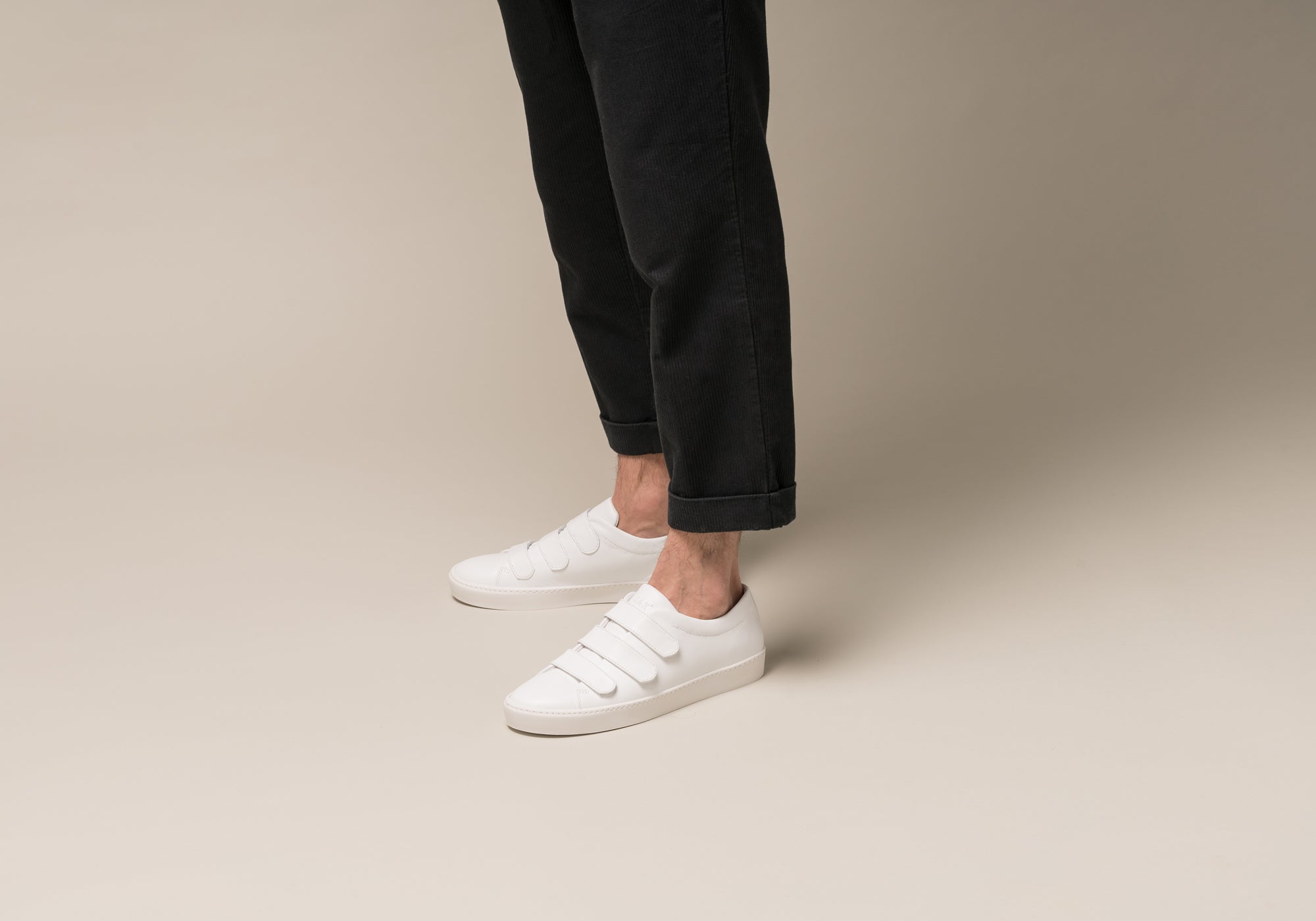JAK Fika White sneakers cuir blanc scratch