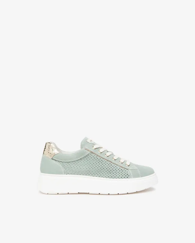NeroGiardini Sneakers Femme Cuir Velours Technique Confort