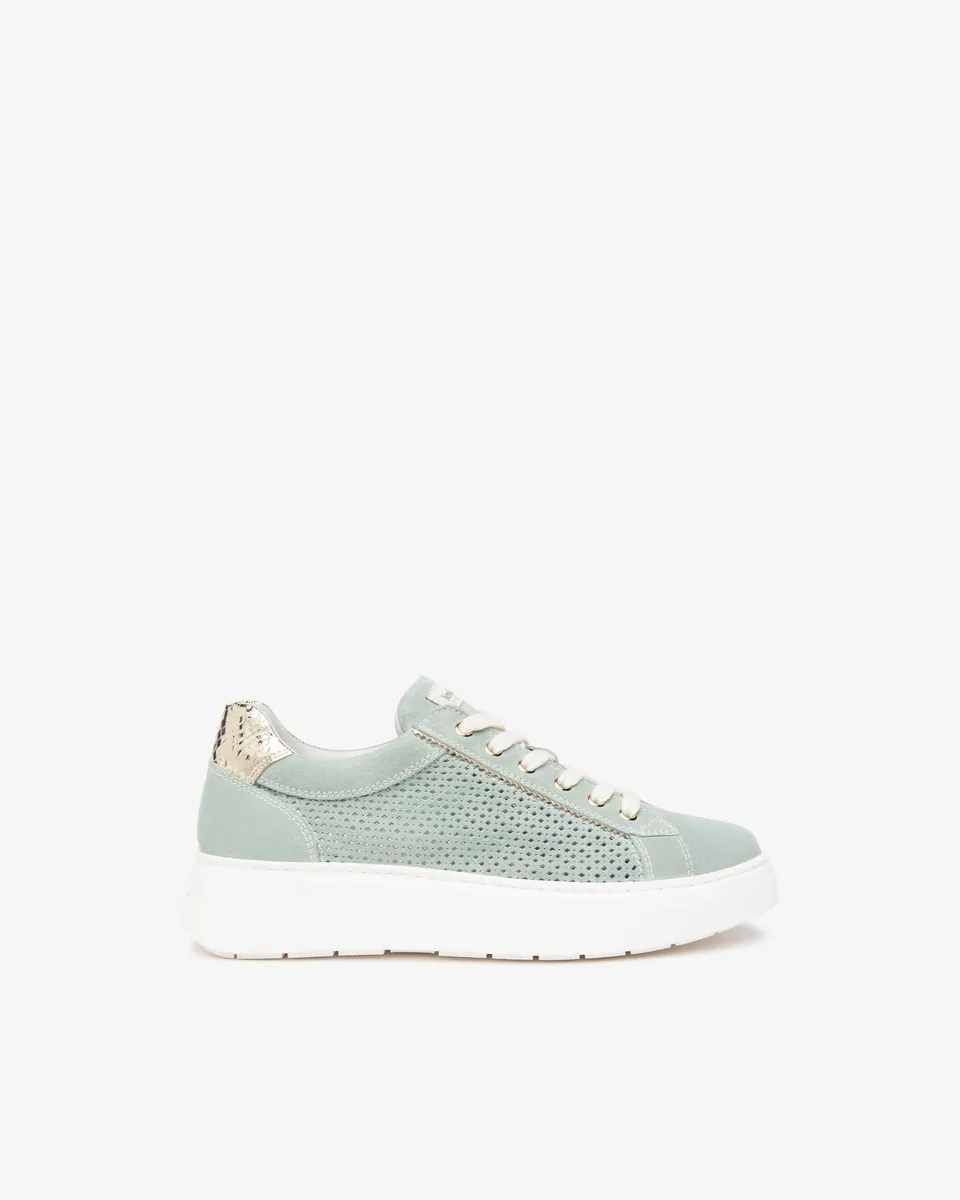 NeroGiardini Sneakers Femme Cuir Velours Technique Confort