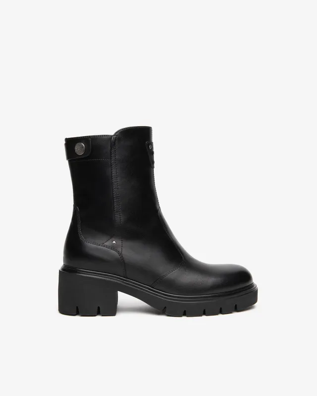 NeroGiardini Bottines femme cuir talon 60 mm zip