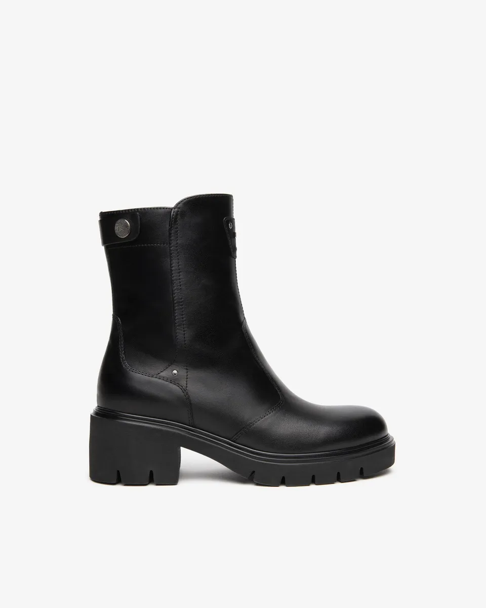 NeroGiardini Bottines femme cuir talon 60 mm zip