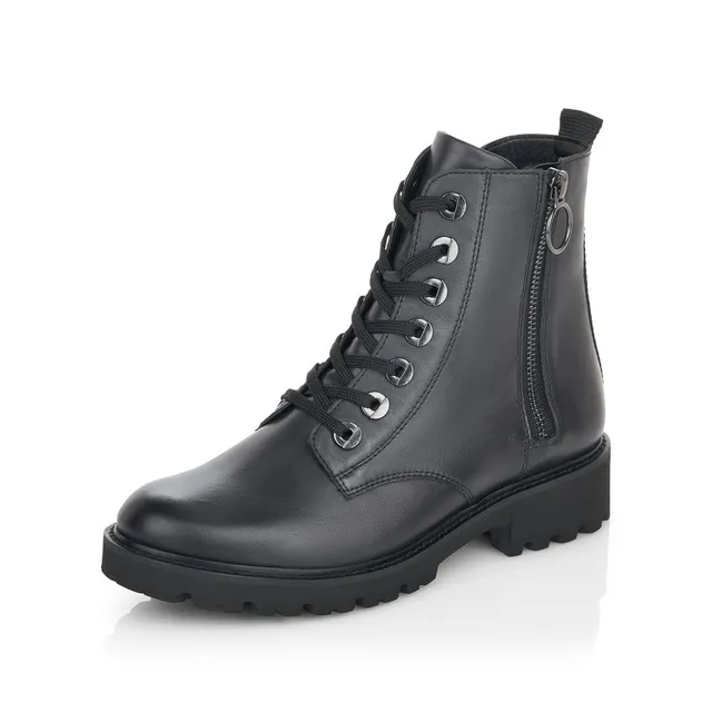 Remonte D8671 bottine femme bleue lacets zip confort