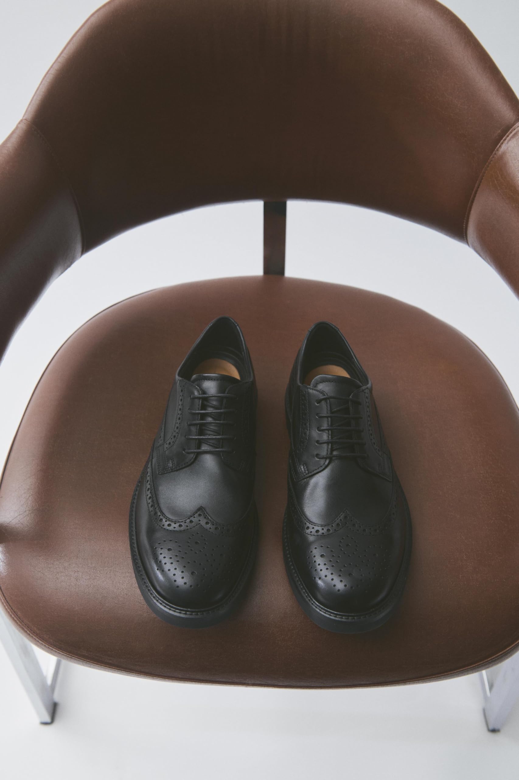 ECCO London Derbies Homme Marron Cuir