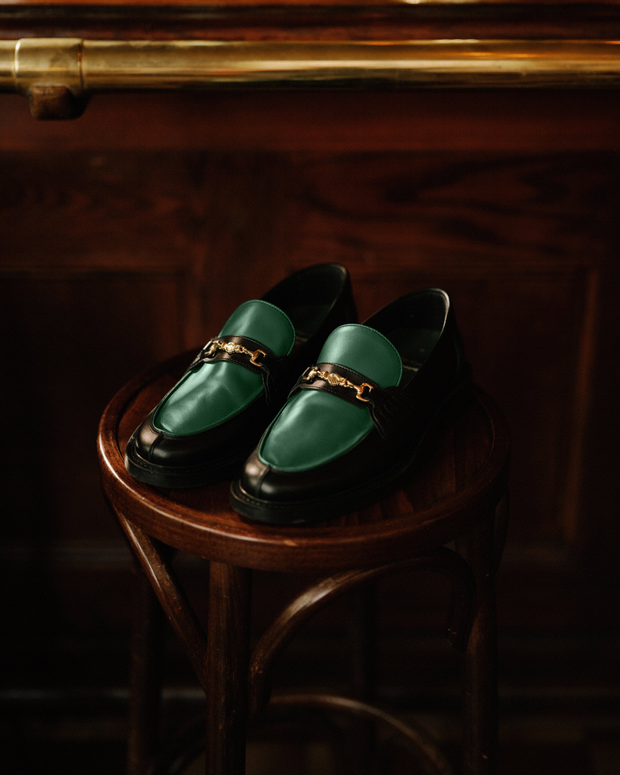Filling Pieces Loafer Heineken Nappa Green mocassin vert cuir
