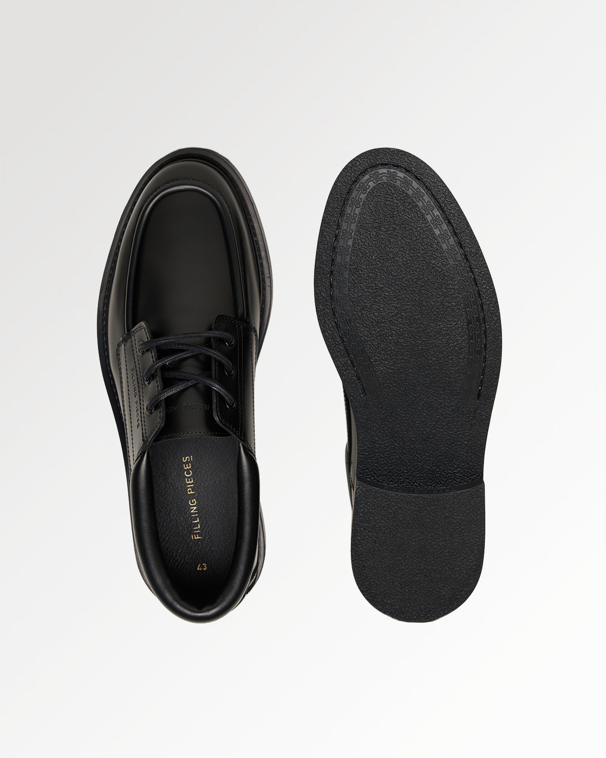 Filling Pieces Low Deck Polido Black chaussures noir