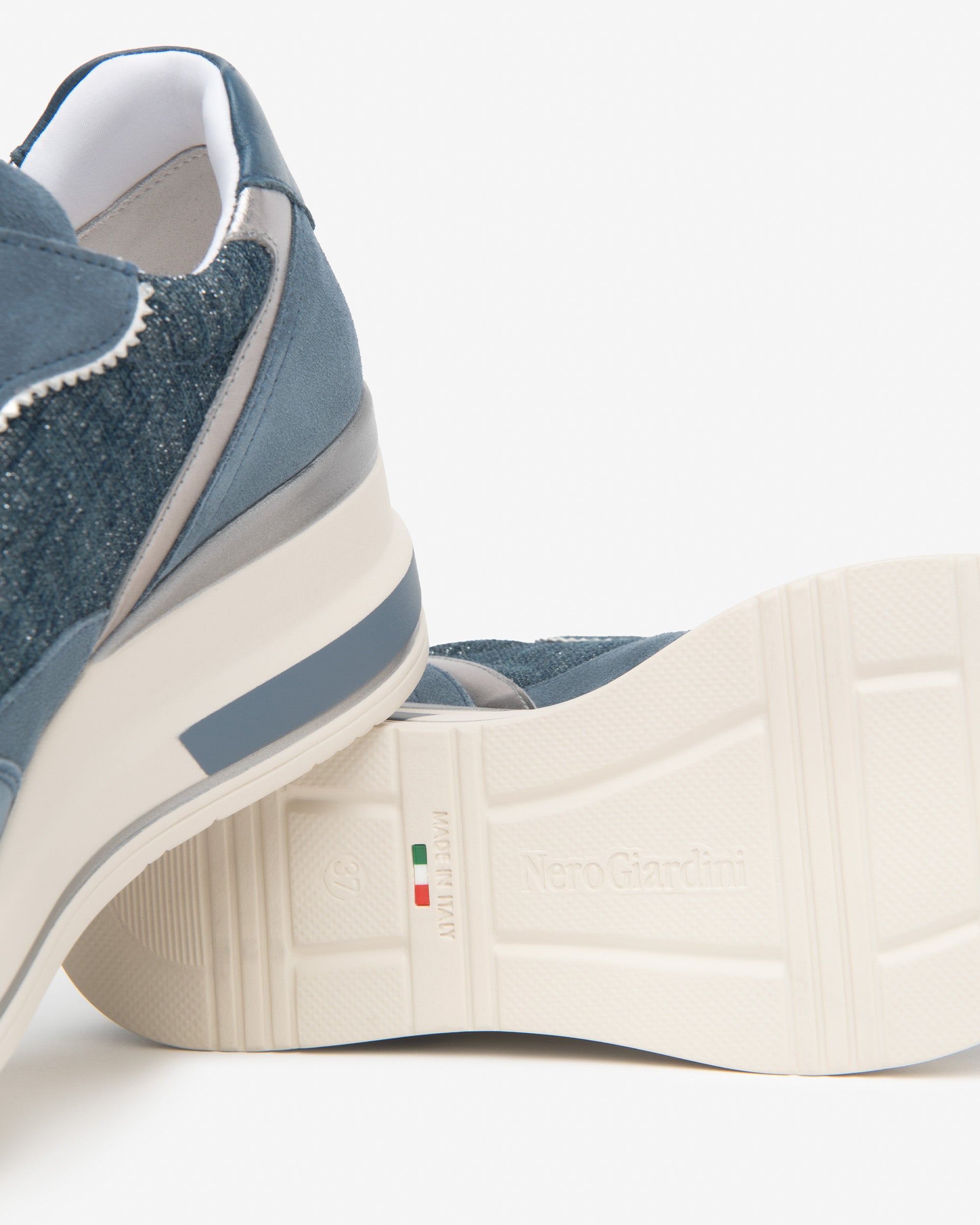 NeroGiardini Sneakers Femme Cuir Tissu - Confort Quotidien