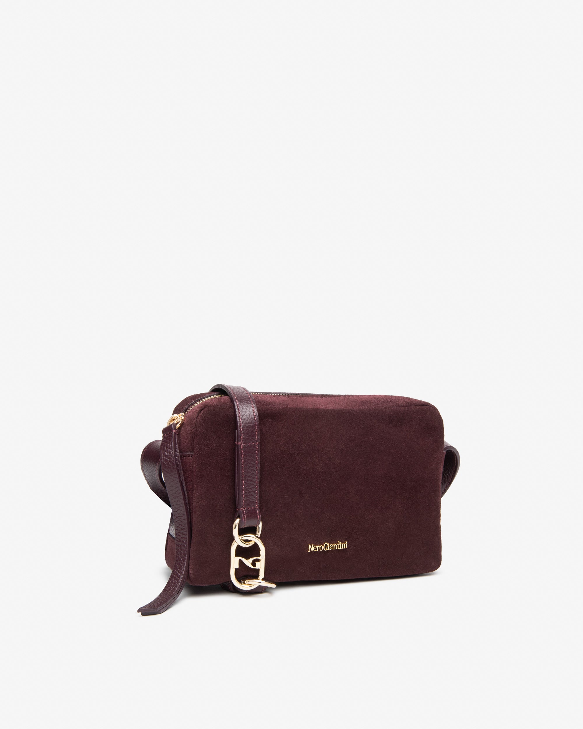 NeroGiardini Sacs bandoulière femme cuir daim zippé
