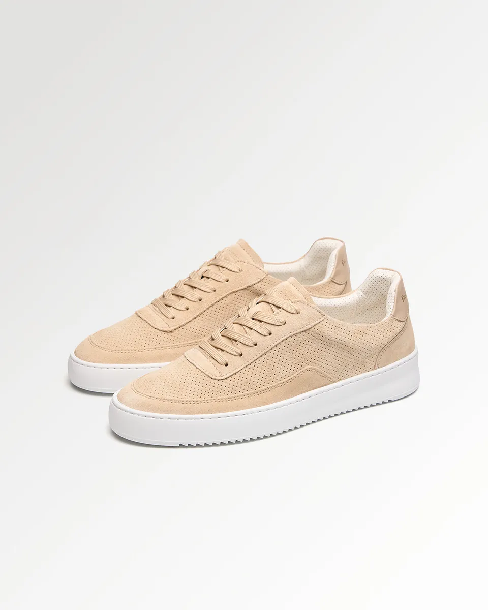 Filling Pieces Mondo Suede Perforated sneakers sand homme