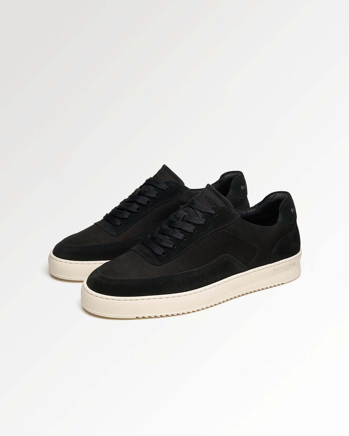 Filling Pieces Mondo sneakers Suede Grain Black cuir homme