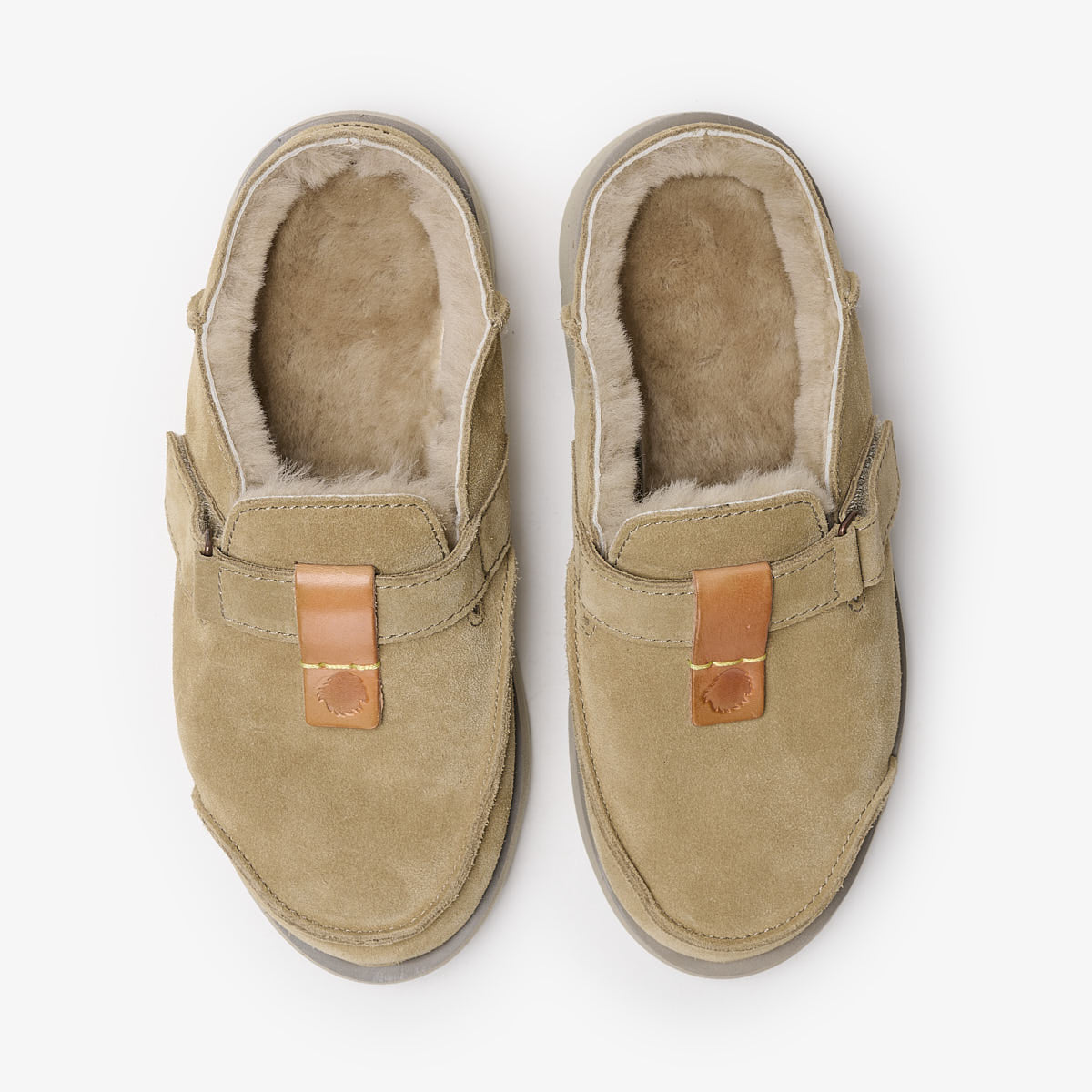 Satorisan Uwabaki Clog Suede sabots driftwood cuir