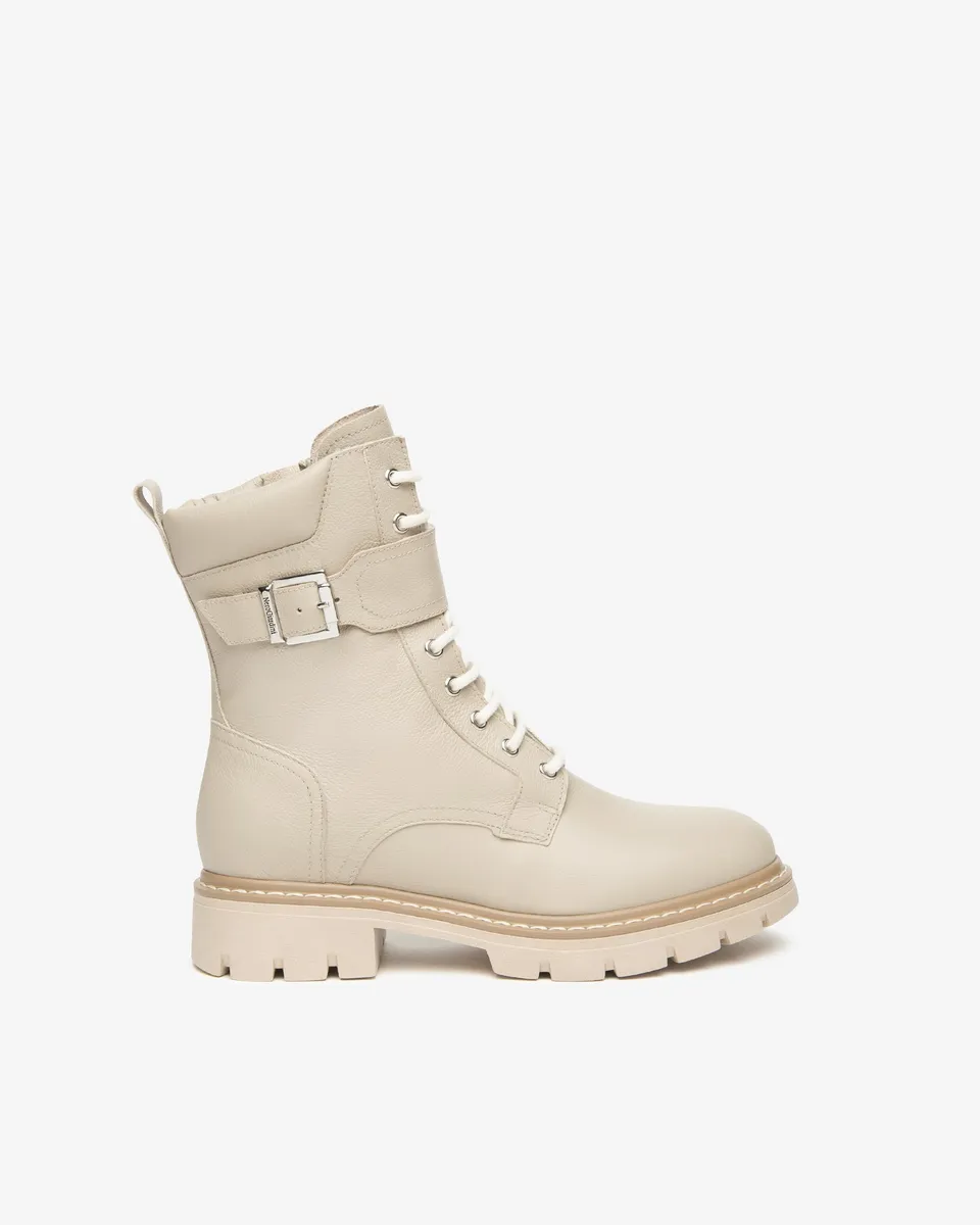 NeroGiardini Bottines Motardes Cuir Femme Hiver
