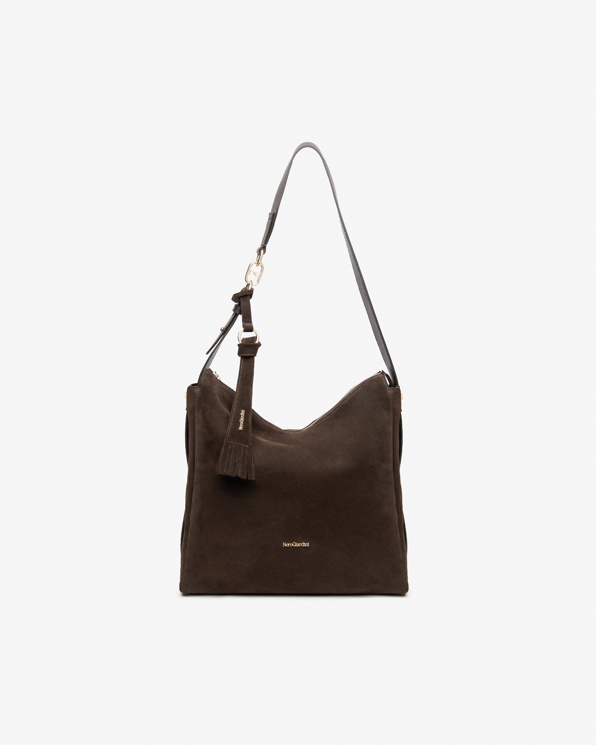 Nerogiardini Sacs Besace Hobo Daim Femme Zip