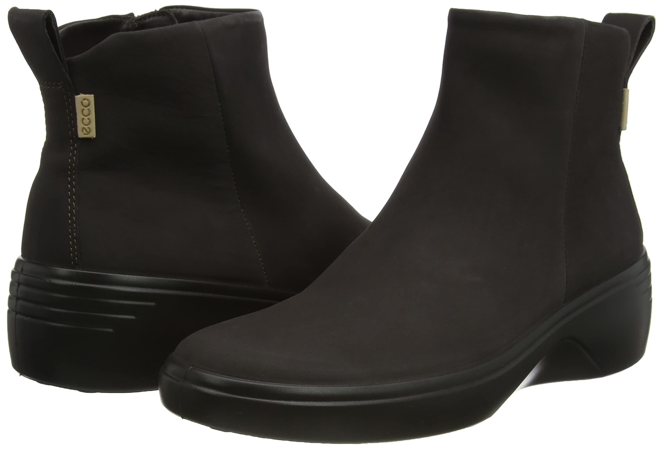 ECCO Soft 7 Bottines Compensées Femme Cuir